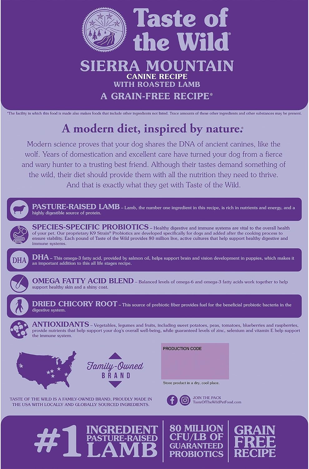Taste of the Wild Pacific Stream Adult Dry Dog Food, Salmon, 5lb | Grain Free Recipe* | Nutrient Dense to Help Support Peak Health | Guaranteed Omega Fatty Acids to Help Support Skin & Coat