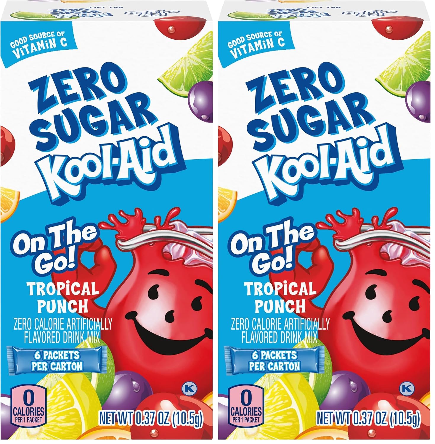 Kool-Aid Sugar-Free Tropical Punch On-The-Go Powdered Drink Mix 6 Count