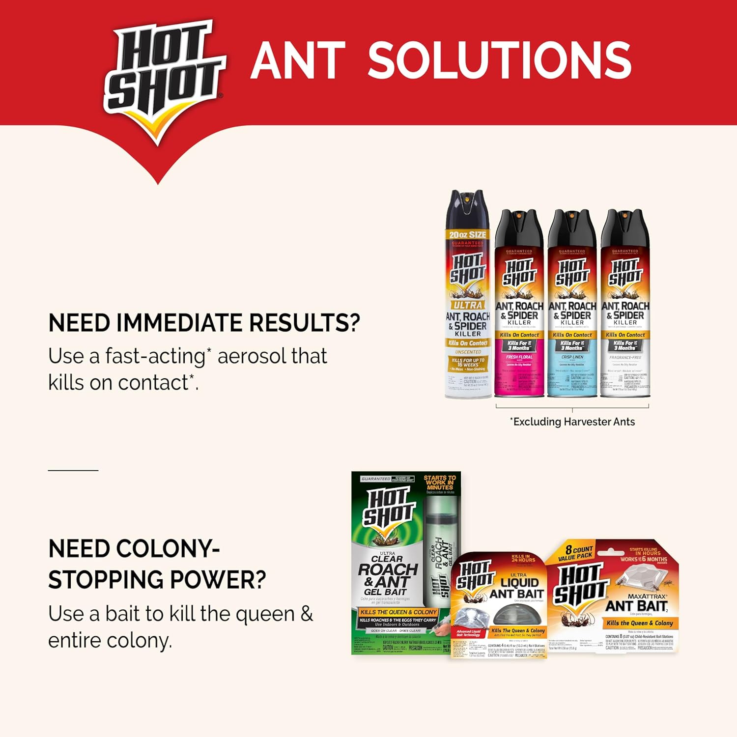 Hot Shot Ultra Liquid Ant Bait, Advanced Liquid Bait Technology Kills Common Household Ants Fast With No Drips Or Spills, 4 Count, Pack of 1 | Kills Common Household Ants In 24 Hours, For Indoor & Outdoor Use, Bait Stations Kill Ants With No Drip or Spil…