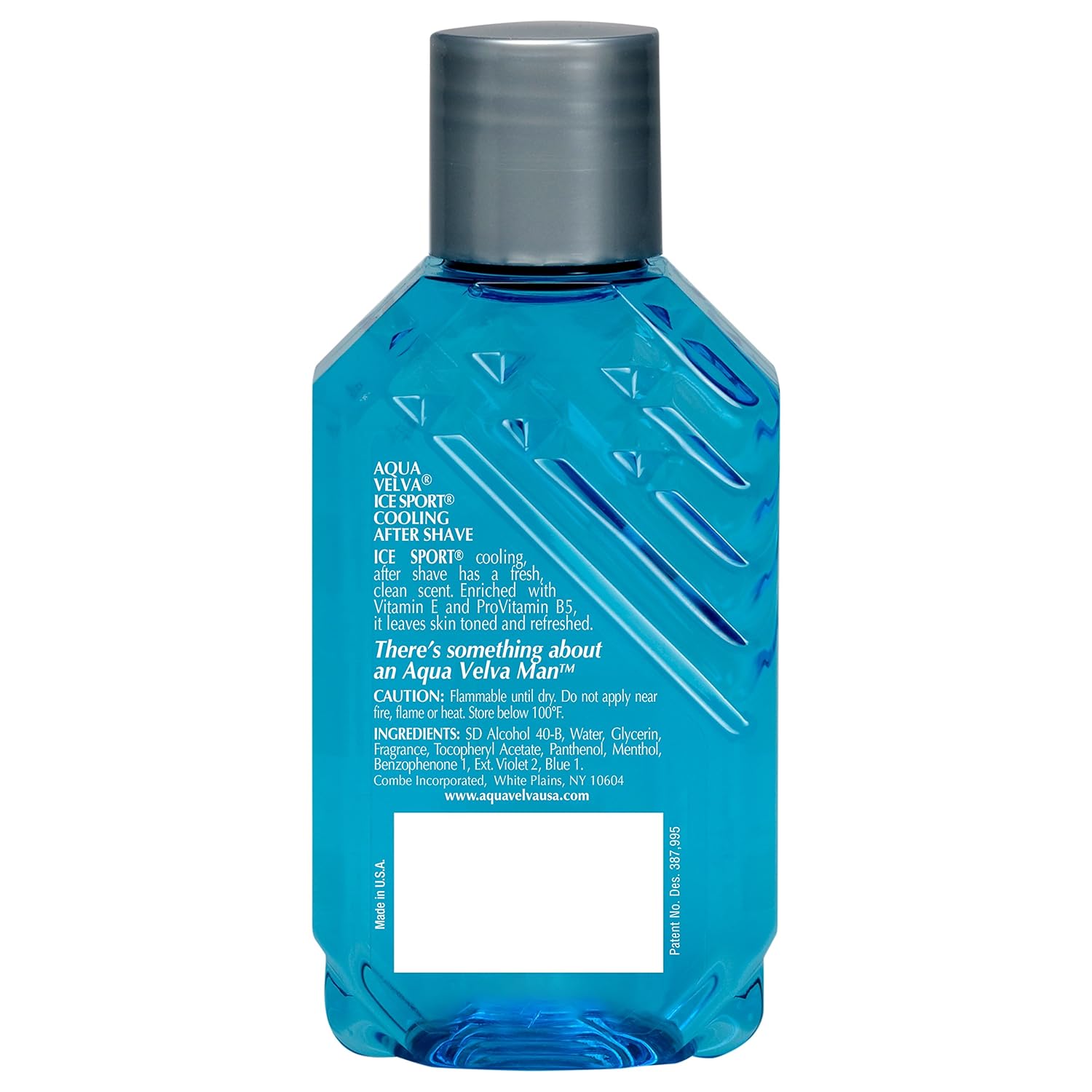 Aqua Velva Ice Sport Cooling After Shave, Vitamin E & B5, 3.5 Fl Oz | Ice Sport cooling after shave with Vitamin E and ProVitamin B5. Soothes