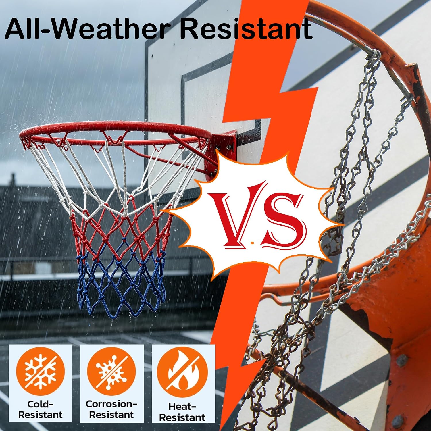 Rakon 18" Solid Replacement Basketball Rim