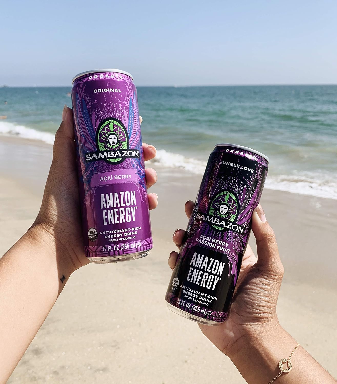 Sambazon Organic Low Calorie Amazon Acai Energy Drink, 12 Fl Oz
