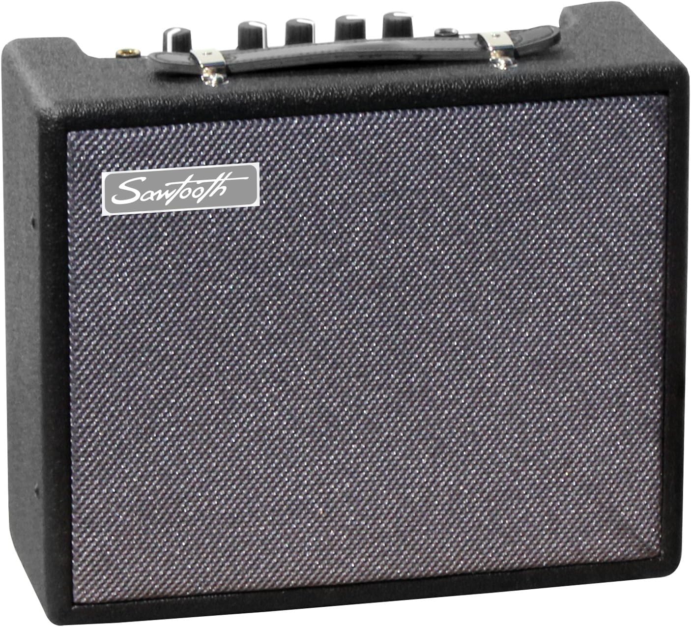 Sawtooth 10-Watt Electric Guitar Amp with Instrument Cable & Pick Sampler
