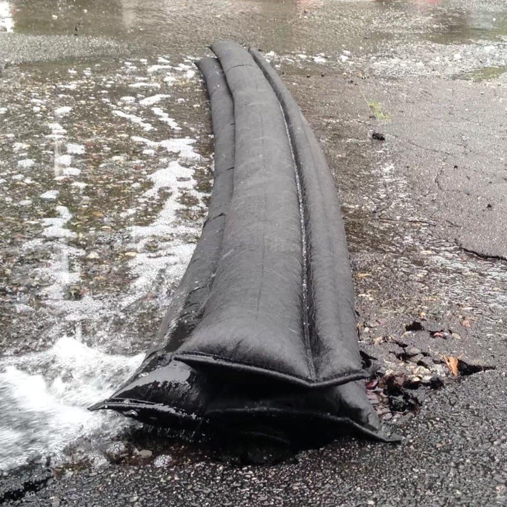 Quick Dam Grab & Go Flood Kit includes 5- 10ft Flood Barriers in Bucket