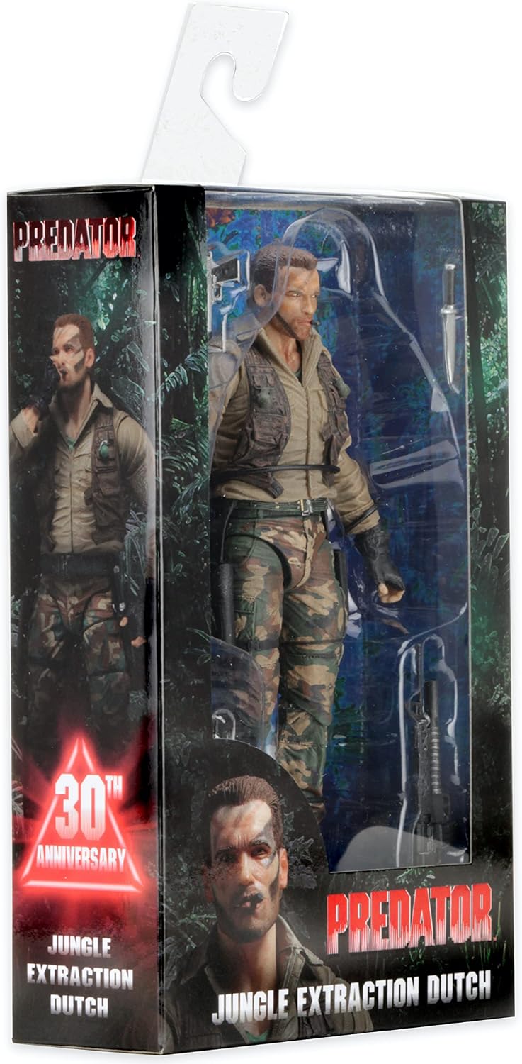 NECA - Predator - 7" scale action figure - 30th anniversary Jungle Extraction Dutch | Predator 30th Anniversary 7 Inch Action Figure Special Series