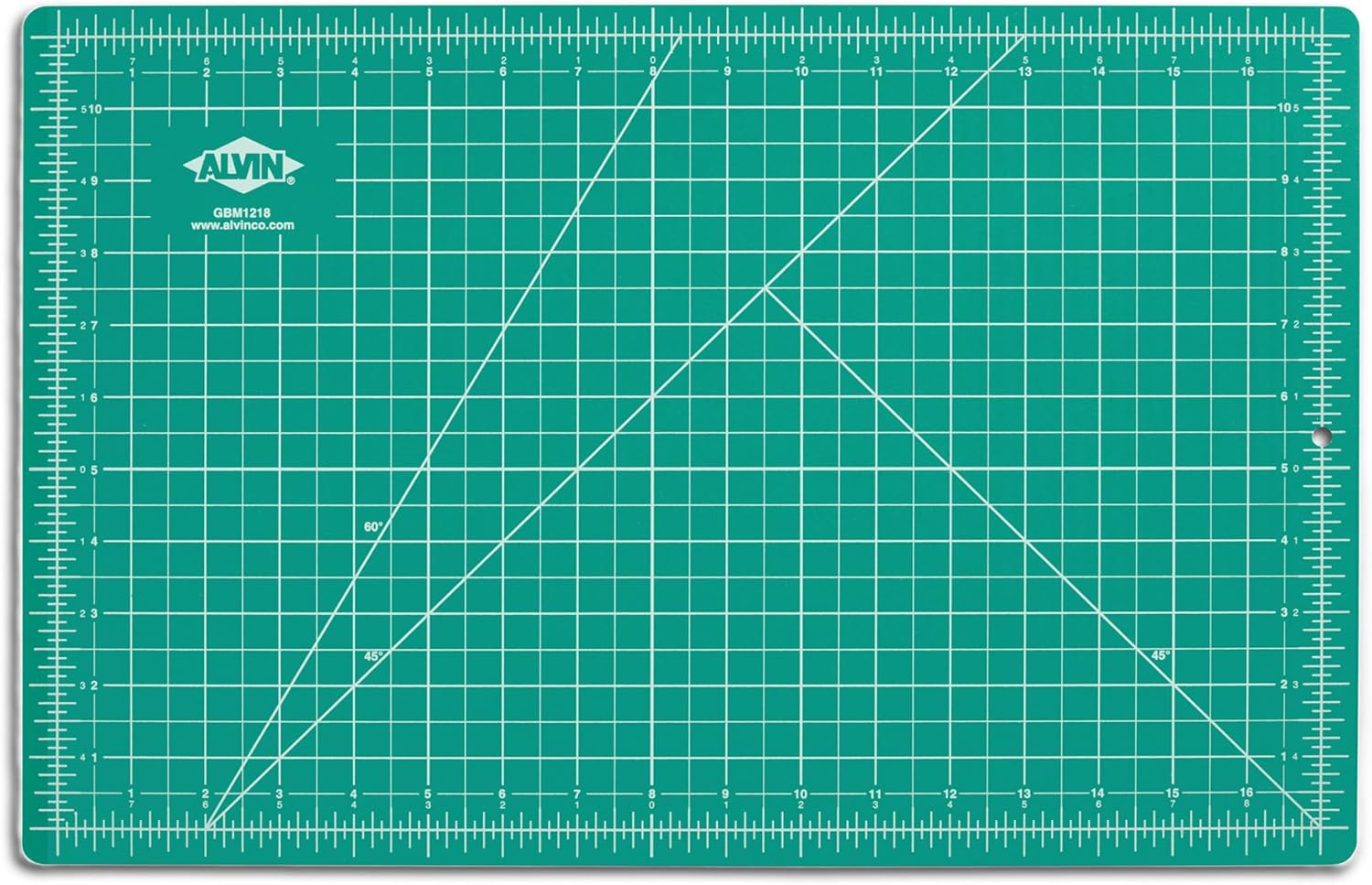 ALVIN GBM Self-Healing Cutting Mat 24 x 36 inch | Double-Sided Green/Black | 5-Layer Gridded Surface for Arts, Crafts and Sewing - Model GBM2436