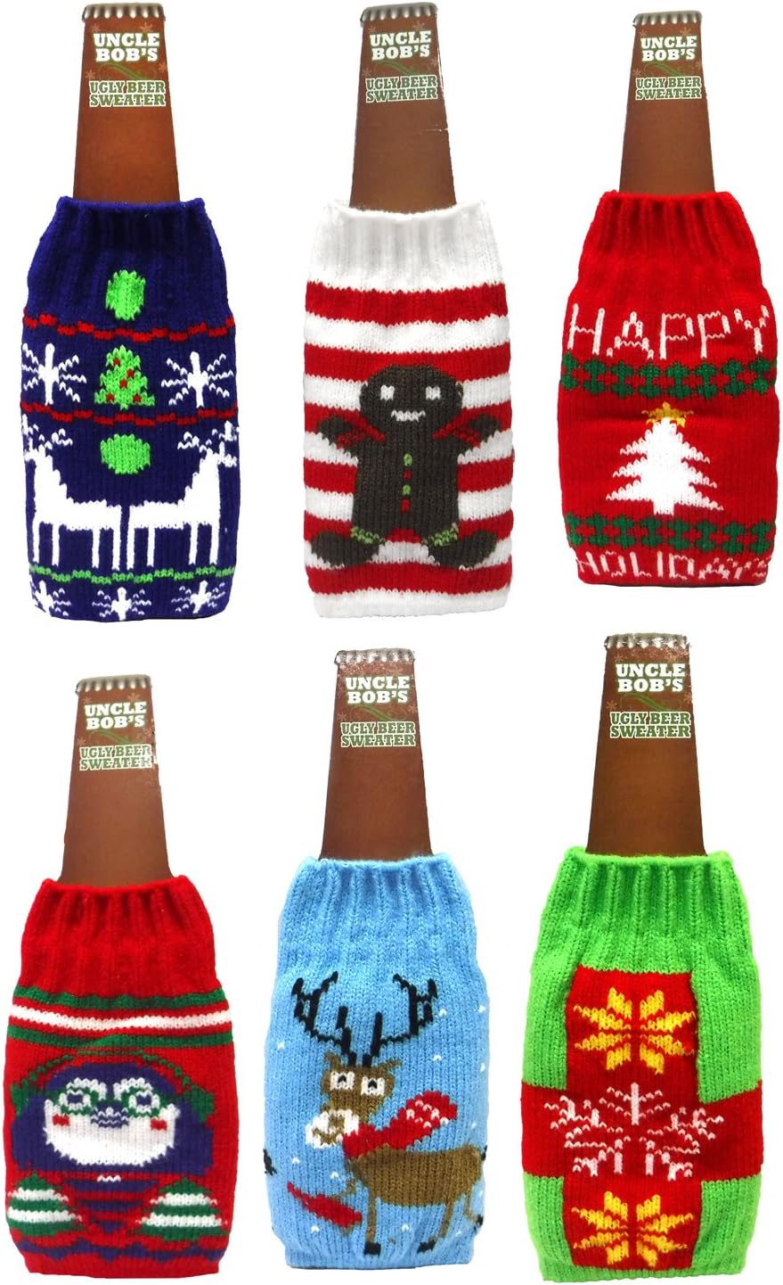 Ugly Beer Sweater Novelty Bottle Cover