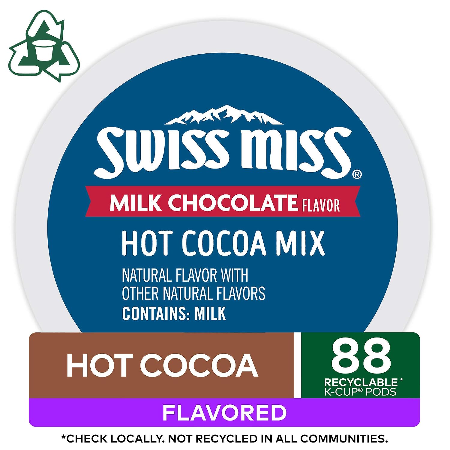 Swiss Miss Milk Chocolate Hot Cocoa Keurig Single-Serve K Cup Pods, 28 Count
