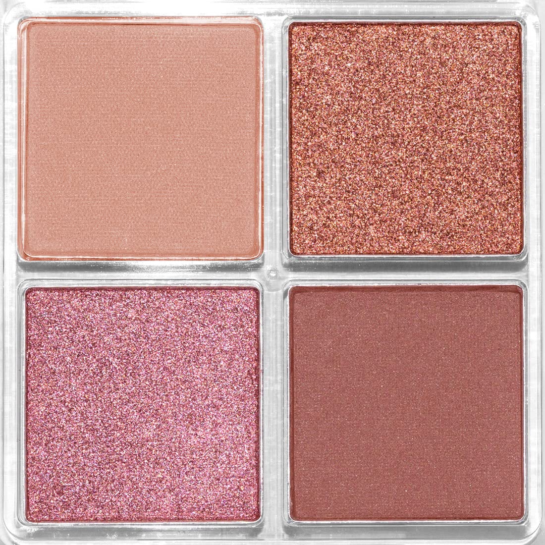 Palladio Eyeshadow Quads, Velvety Pigmented Blendable Matte, Metallic and Shimmer Finishes, Creamy Formula, Four Way Quad Eye Shadow Palette, Talc-Free (Ballerina)