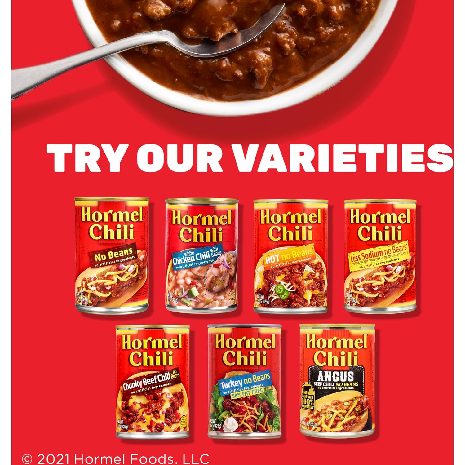 Hormel Chili No Beans, 15 Ounce (Pack of 12)