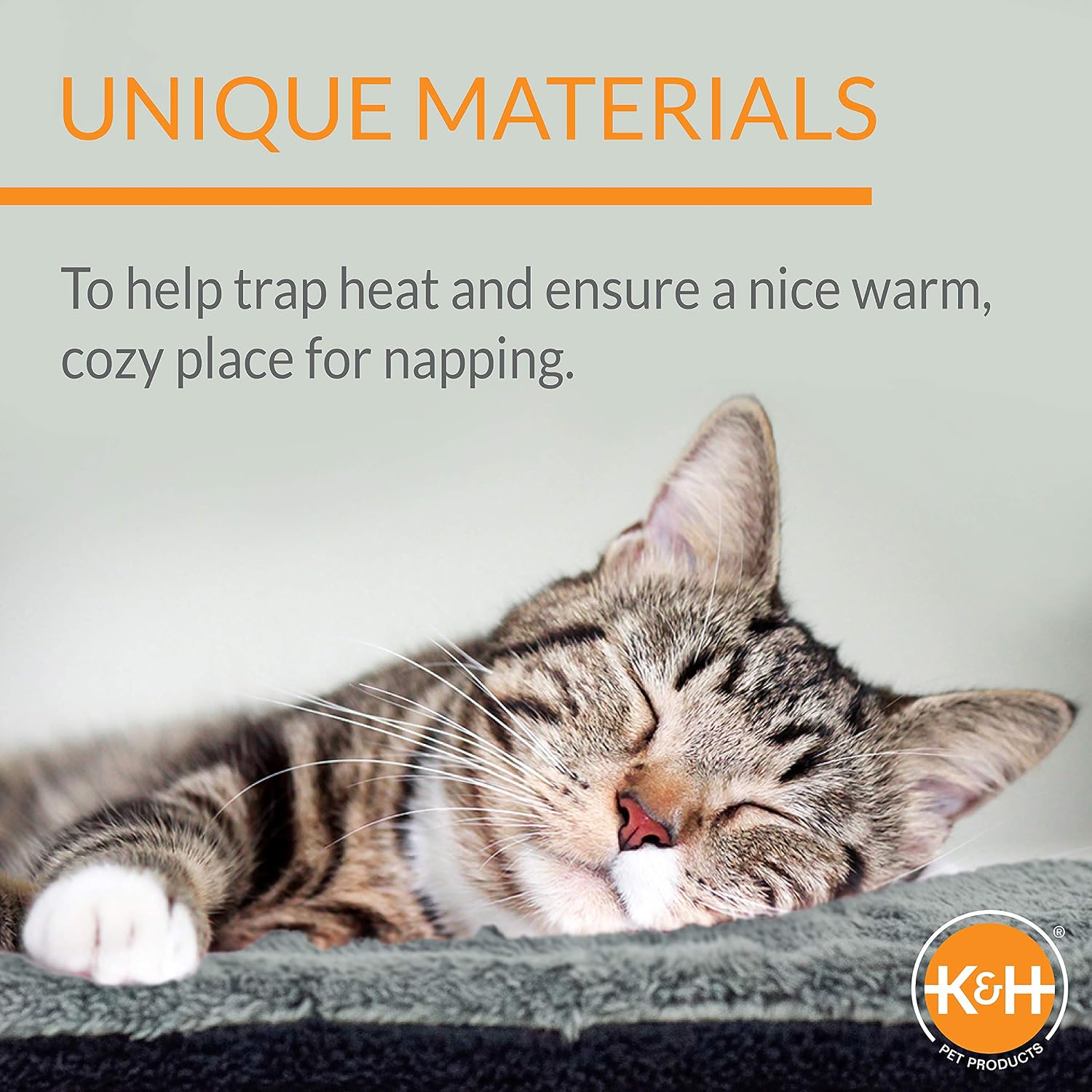 K&H Self-Warming Cat Bed Pad, Self Heating Pad for Outdoor Cat Houses, Warming Mat for Indoor Pet Beds & Furniture, Reversible Blanket, Machine Washable - Small 21 X 17in Gray/ Black
