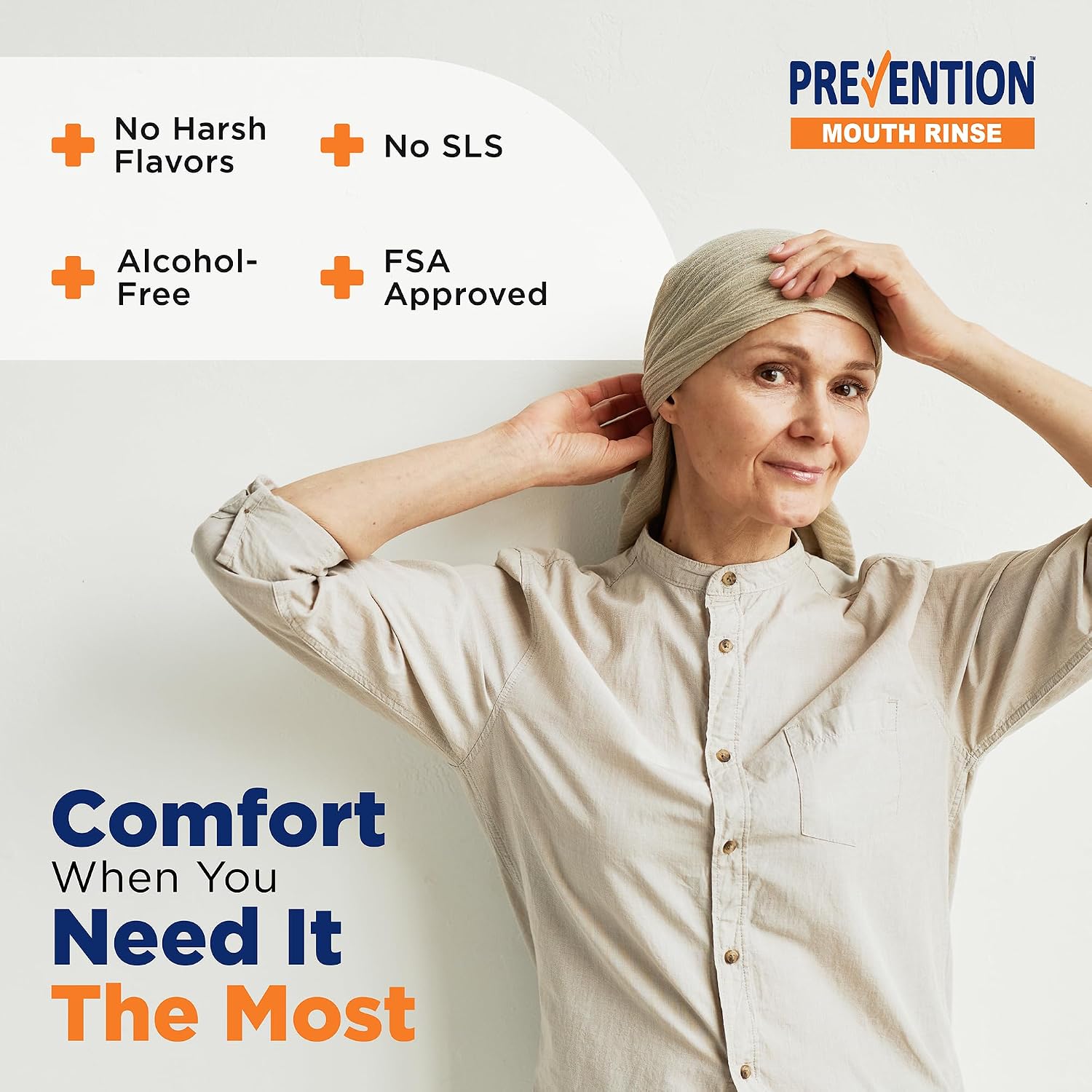 Prevention Oncology Mouthwash, Alcohol Free, Hydrogen Peroxide 16 oz 1-Pack | Specially Formulated Rinse for Oncology Treatment, Soothing, Gentle, Moisturizing Relief of Dry Mouth & Mouth Sores