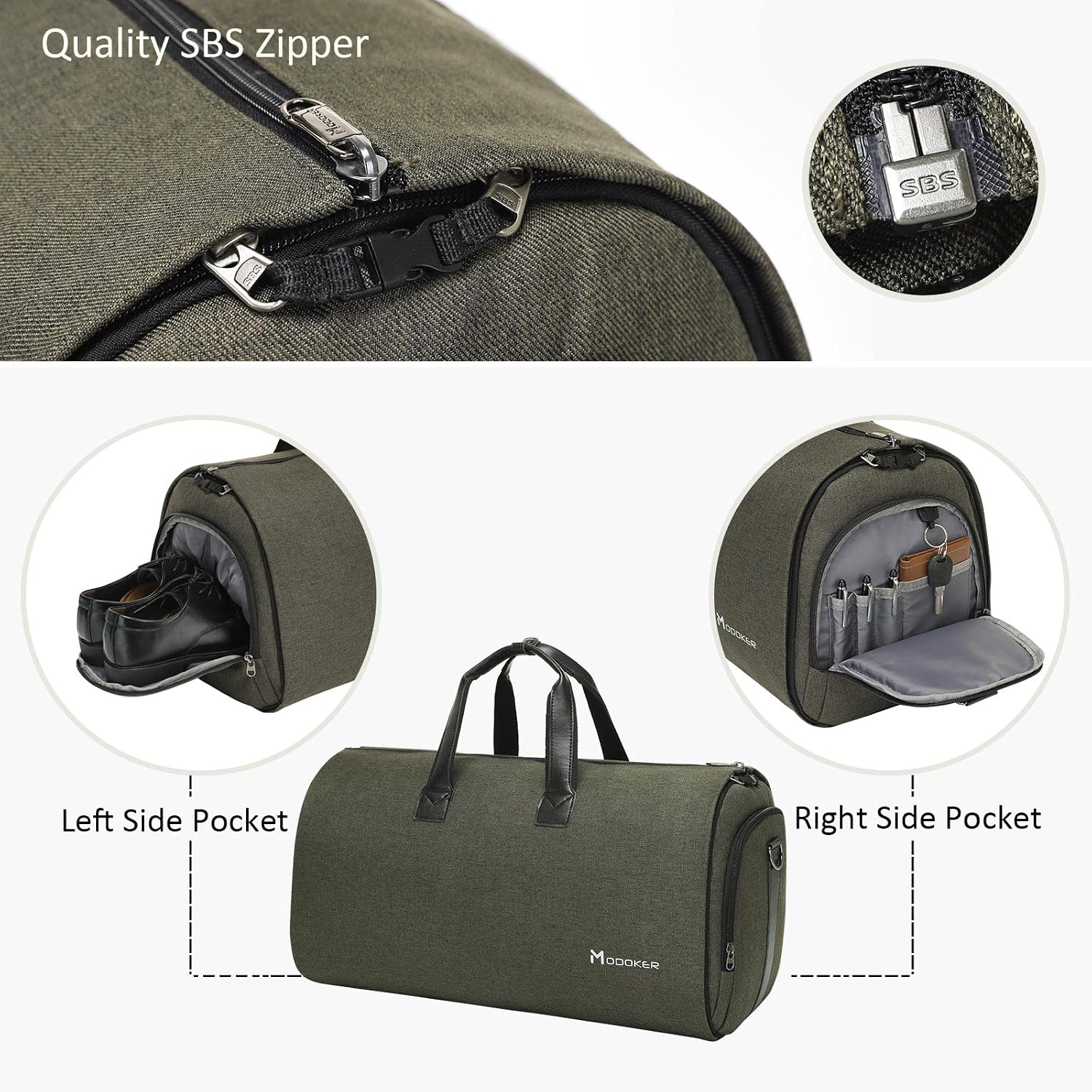 Garment Bags for Travel, 45L Carry on Convertible Garment Duffle bag