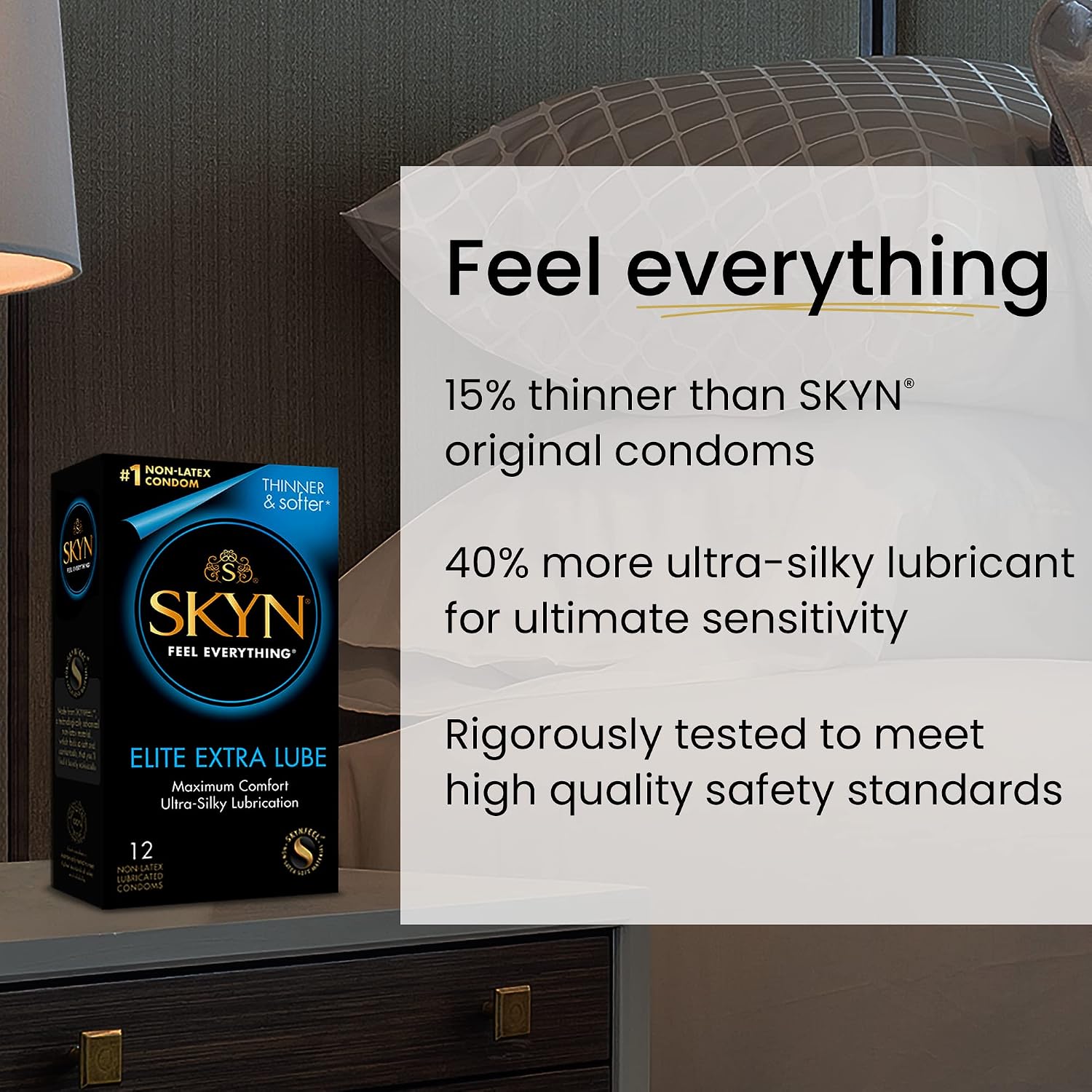 Lifestyles Skyn Polyisoprene Condoms, 12 Count (Pack of 1)