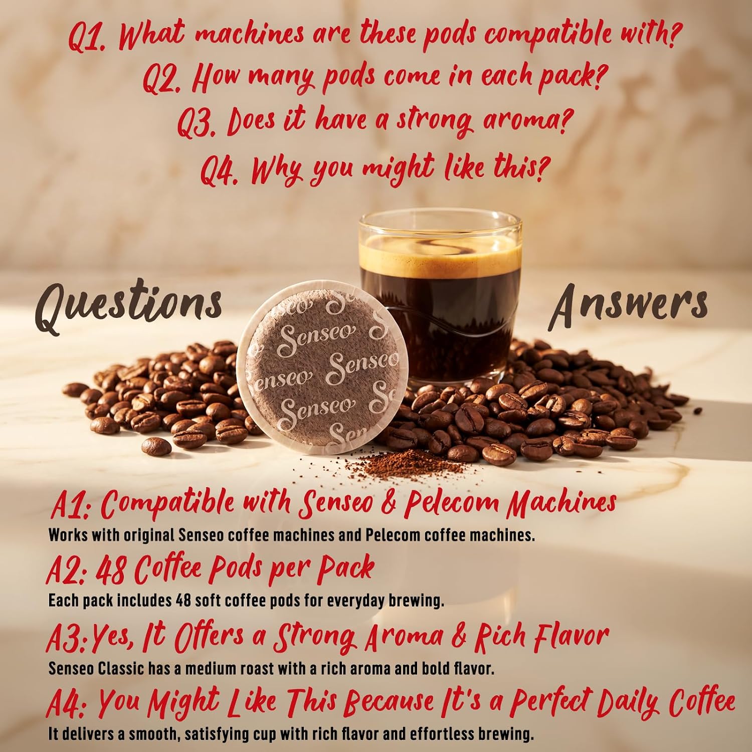 Senseo Mocca Gourmet Coffee Pods 48-count Pods