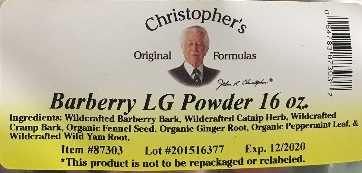 Christopher'S Original Formulas, Barberry Lg Powder, 16 Oz