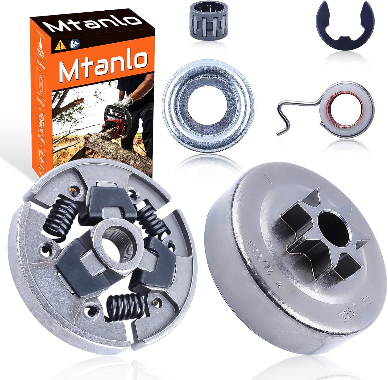 .325"-7T Clutch Drum Spur Sprocket Cover Kit for Stihl MS231 MS251 MS241 MS231C MS241C MS251C Chainsaw 1143 640 2002