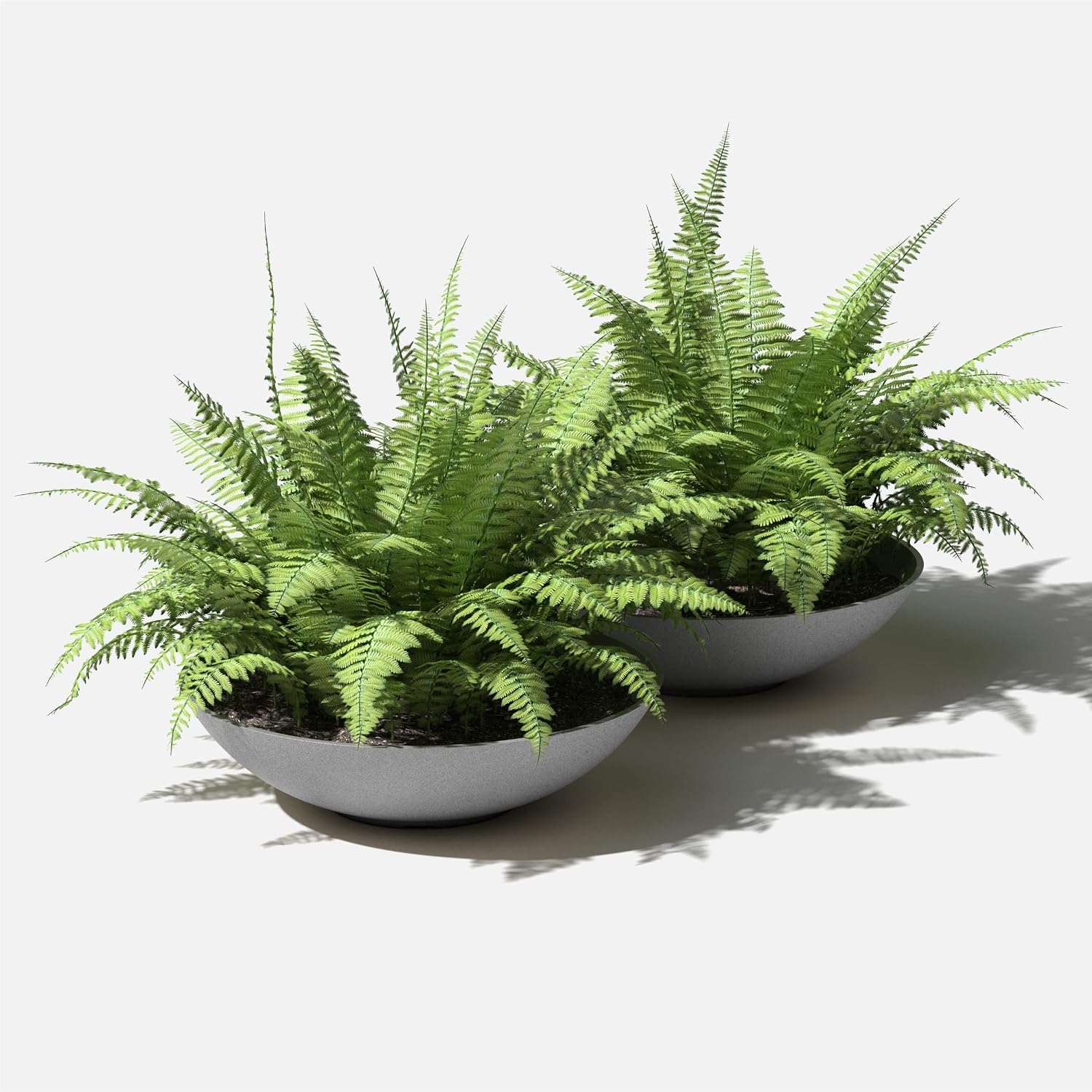 Veradek Mason Series Lane Bowl - Large Outdoor Bowl Planter | Made From a Durable Plastic-Stone Composite With Pre-Drilled Drainage Holes. Modern Patio/Tabletop Décor