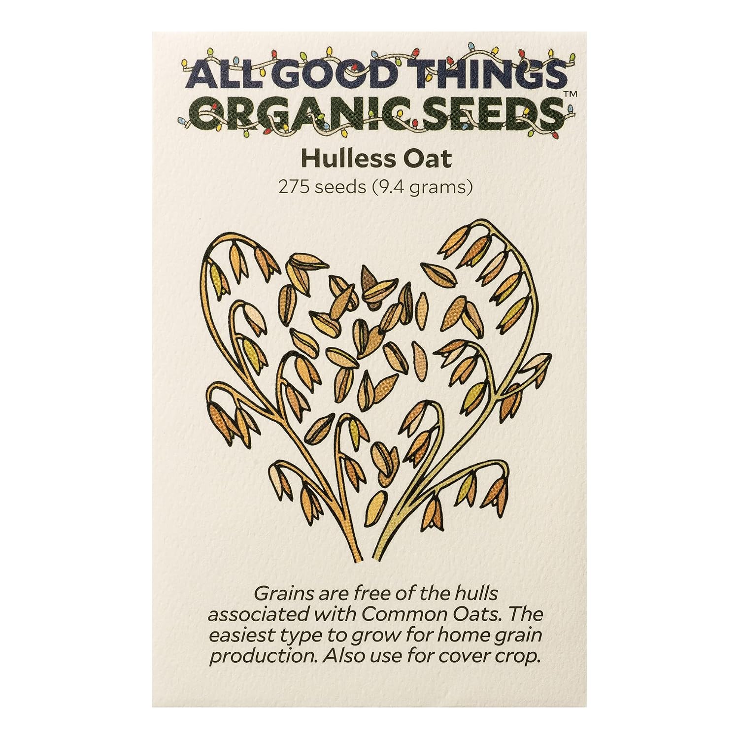 All Good Things Organic Hard Red Spring Wheat Seeds for Planting: 200 Count | Classic Bread-Baking Wheat, High-Protein Hard Red Kernels, Homestead Grain Plot Staple, Doubles as Cover Crop, Non-GMO