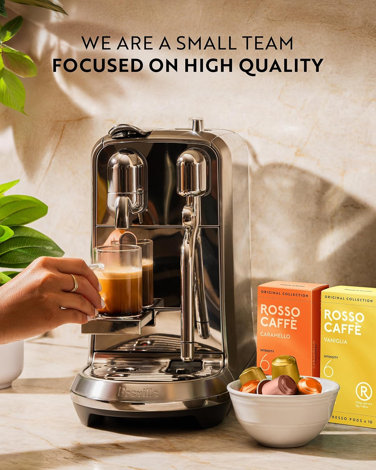 ROSSO CAFFÈ Espresso Pods for Nespresso Original Machines, Variety Pack 60 | Six Distinct Coffee Blends • Smooth to Intense Roasts • Rich Crema