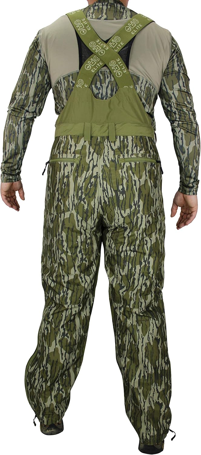 Piedmont Waterproof Convertible Camo Hunting Bib Pant (MO Bottomland, S)