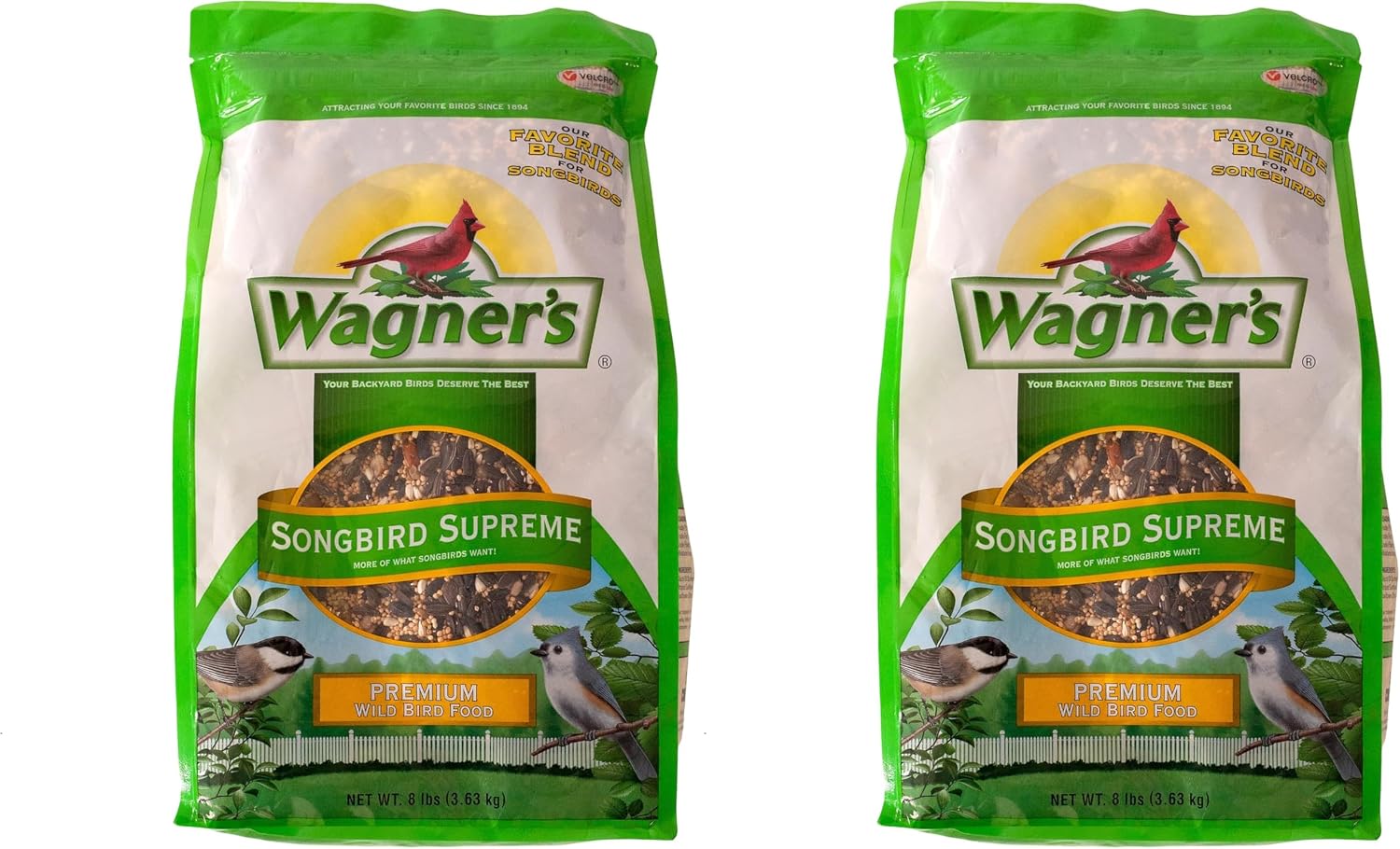Wagner's 62042 Songbird Supreme Blend Wild Bird Food, 8-Pound Bag