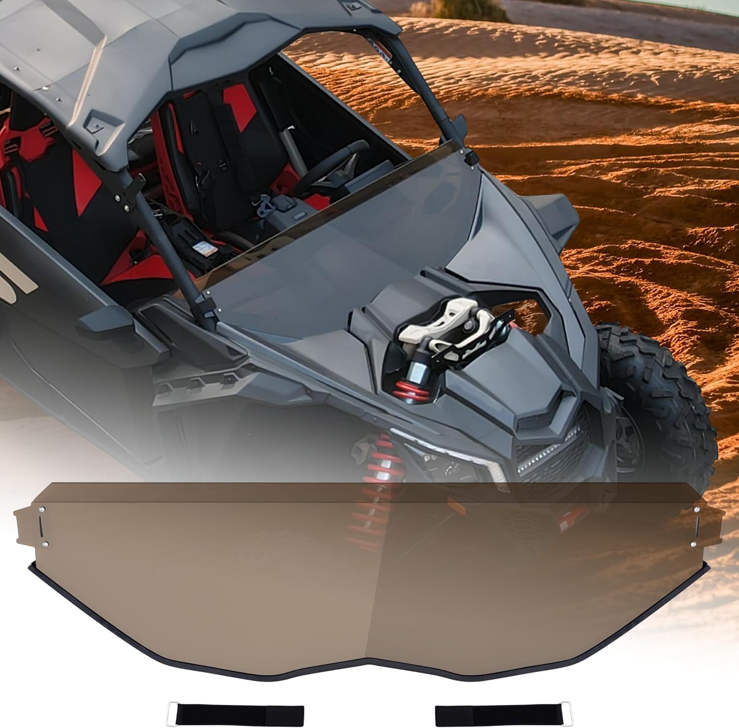 SAUTVS Half Windshield for Can-Am Maverick X3 / MAX 2017-2026