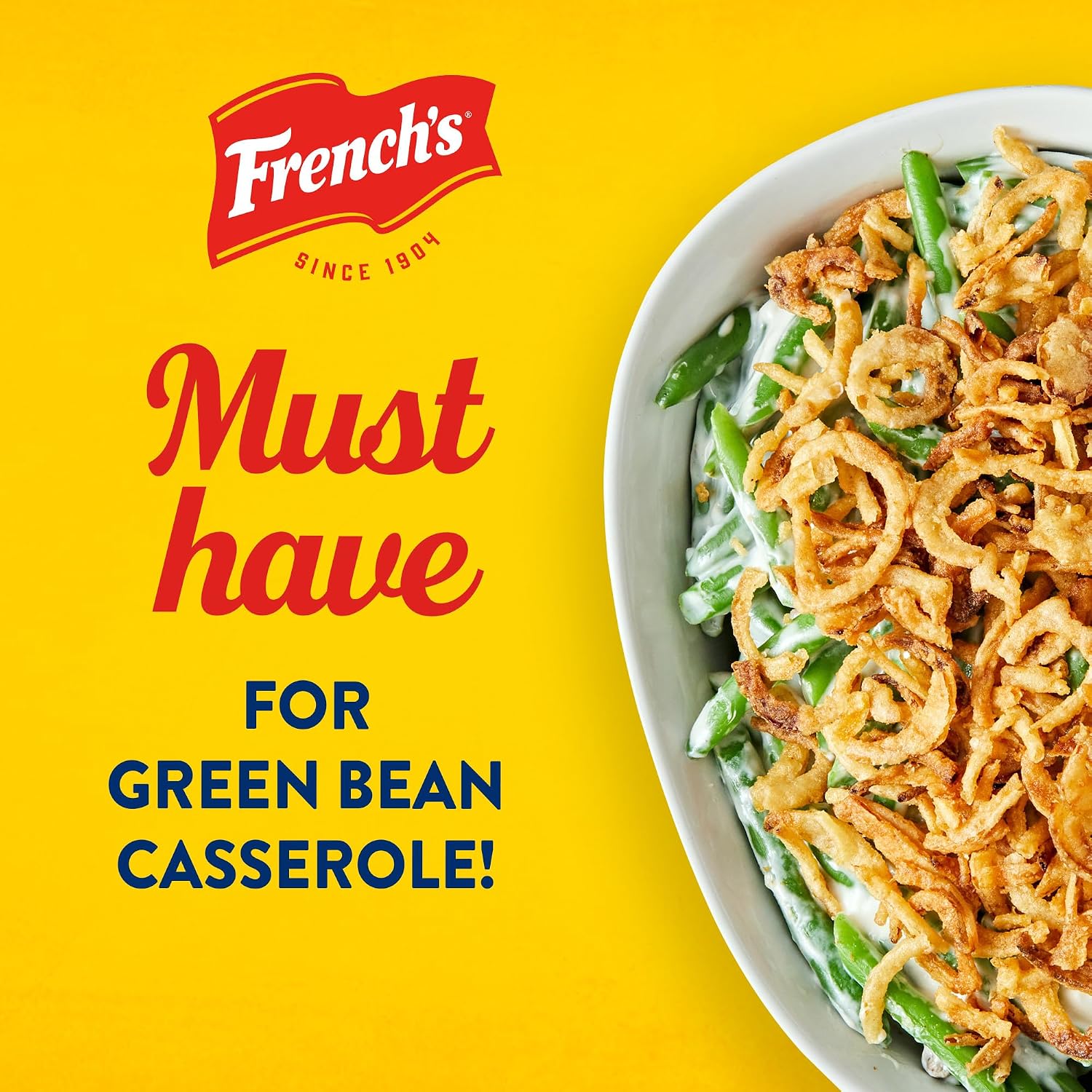 French's Crispy Fried Onions, Original, Made with Real Onions, No Artificial Flavors, Sprinkle on Salads, Potatoes, Chicken, Burgers, Green Bean Casserole, 6 oz