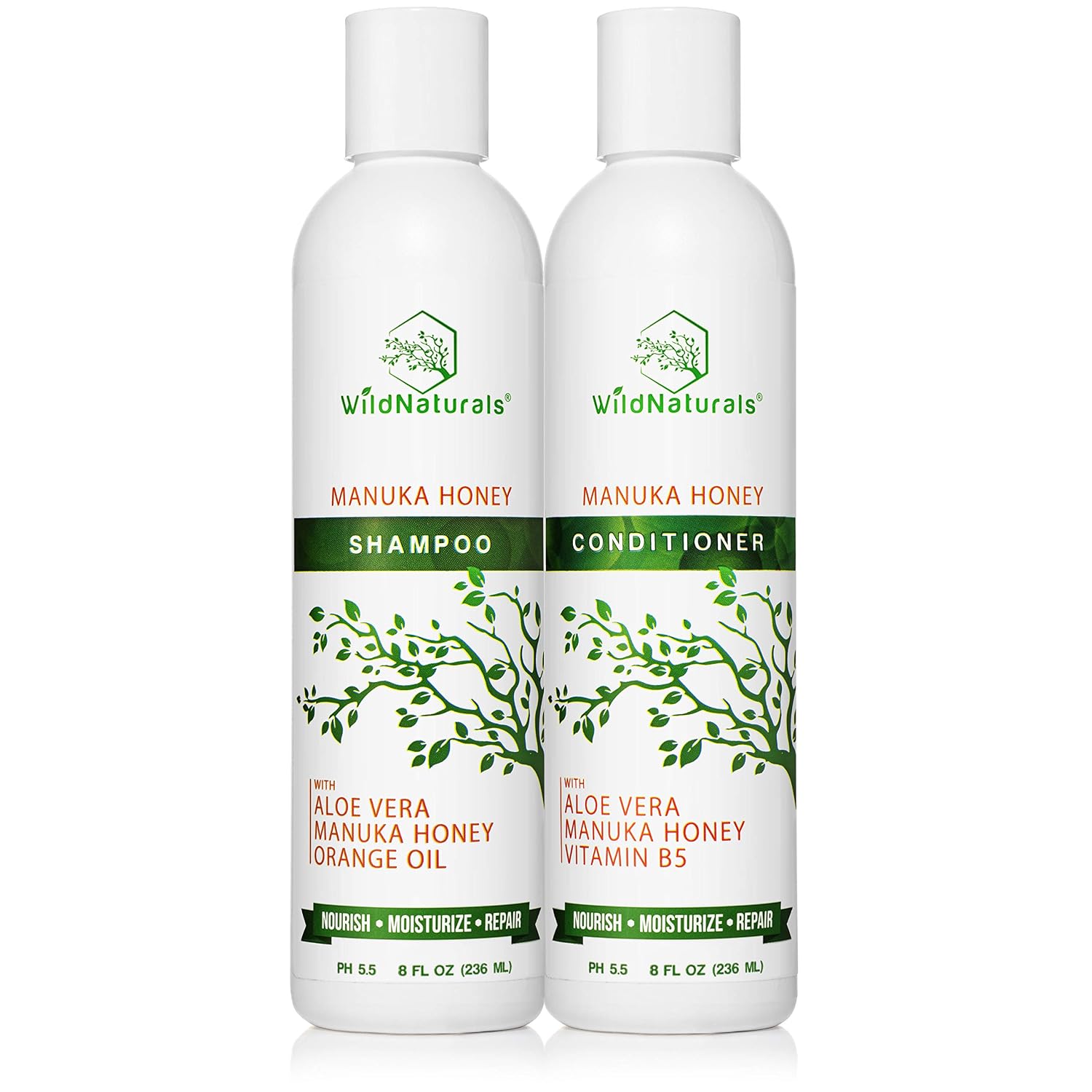 Natural Hydrating Conditioner for Dry & Itchy Scalp - Sulfate Free Dandruff Moisturizing Conditioner with Aloe Vera & Manuka Honey - for Oily Hair & Curly hair - Help Hair Growth with Coconut Oil