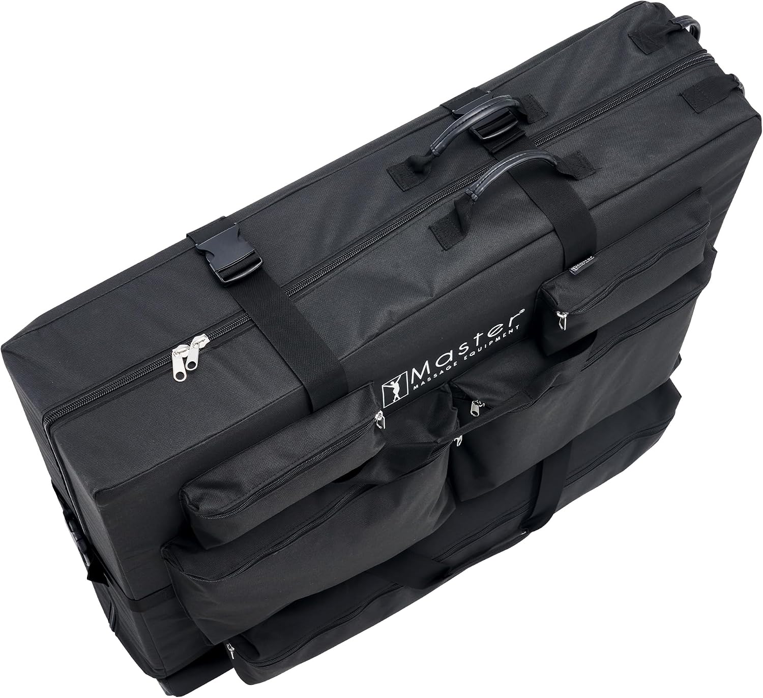 Master Massage Luggage Style Wheeled Massage Table Carrying Case 27” to 32” Width Folding Massage Table- Black