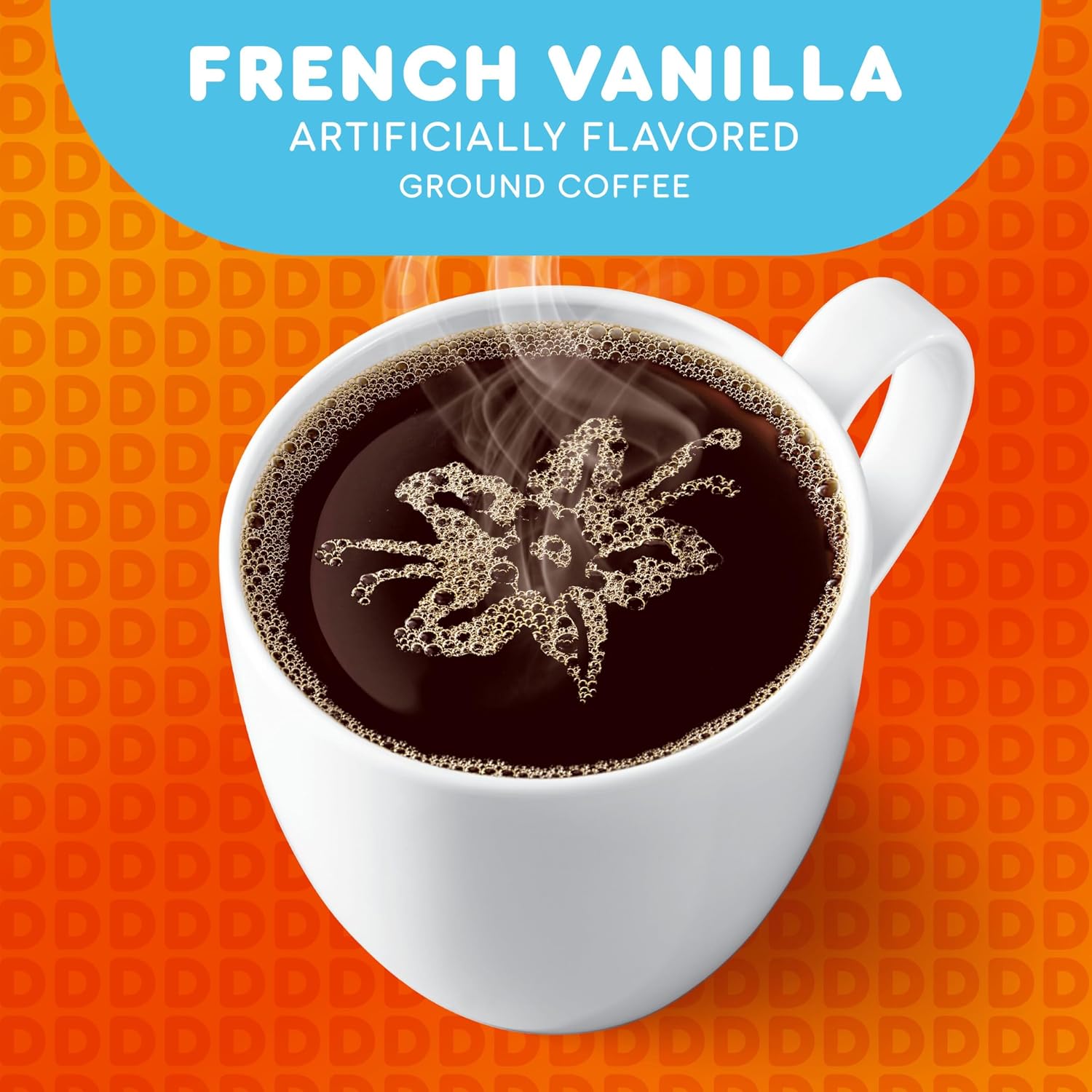 Dunkin’ French Vanilla Artificially Flavored Coffee, 60 Keurig K-Cup Pods | 6 boxes of 10 single serve coffee pods each, Smooth & rich flavor, Made with arabica coffee, Shelf stable, SNAP EBT eligible
