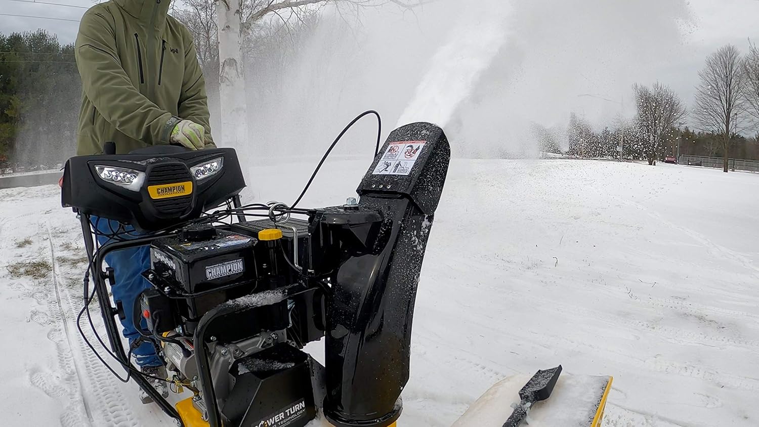 Champion Power Equipment 301cc 27-Inch 2-Stage Gas Snow Blower with Electric Start