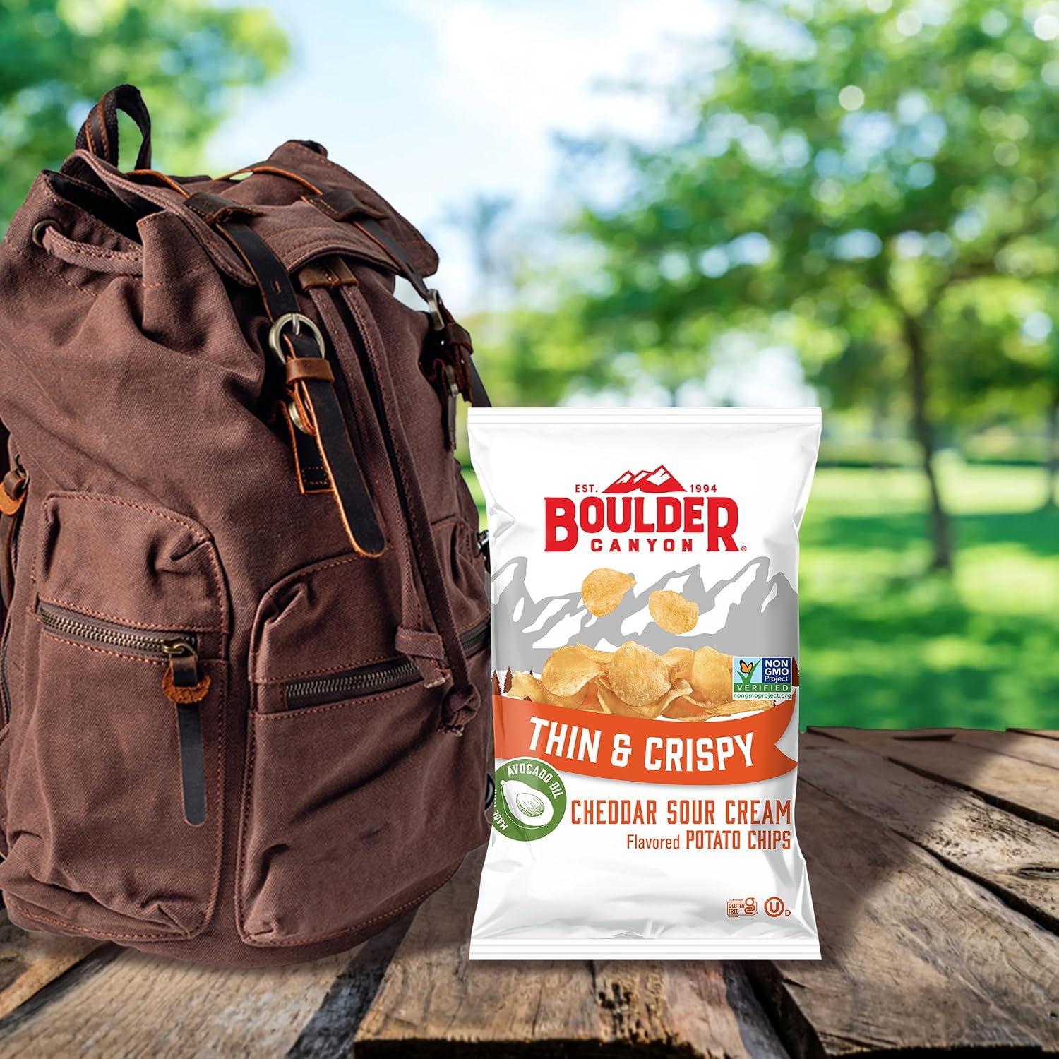 Boulder Canyon Avocado Oil Sea Salt Potato Chips 6 Count, 1.25 OZ
