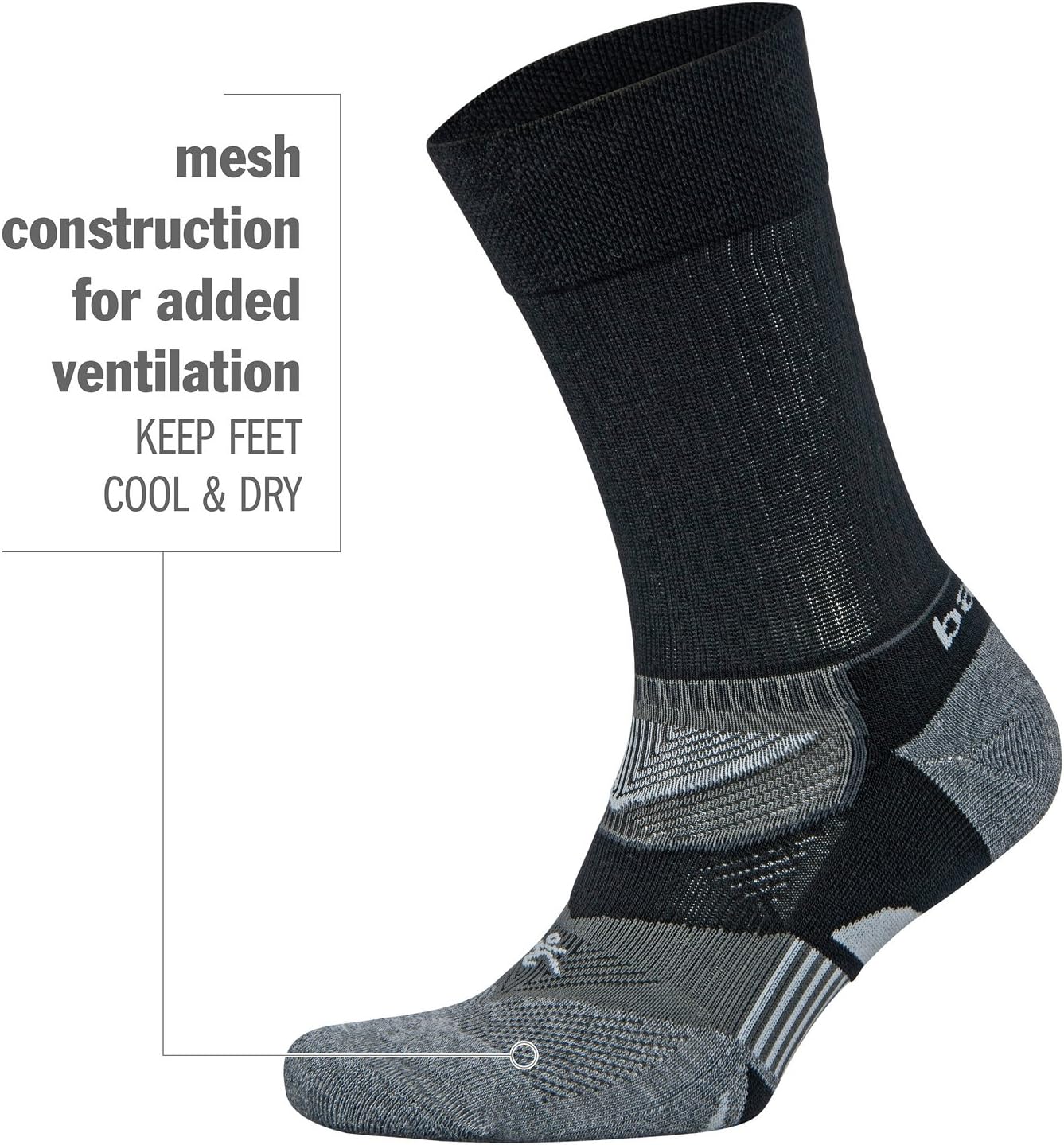 Balega Enduro V-Tech Crew Socks For Men and Women (1 Pair) (2017 Model)