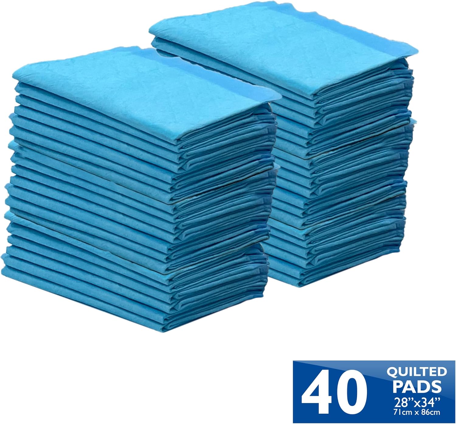 Four Paws Wee-Wee Superior Performance X-Large Dog Pee Pads, 40 Count | Puppy & dog potty training pads, housebreaking supplies, xl puppy pads, pet supplies, 24-hour floor protection, 28" x 34"