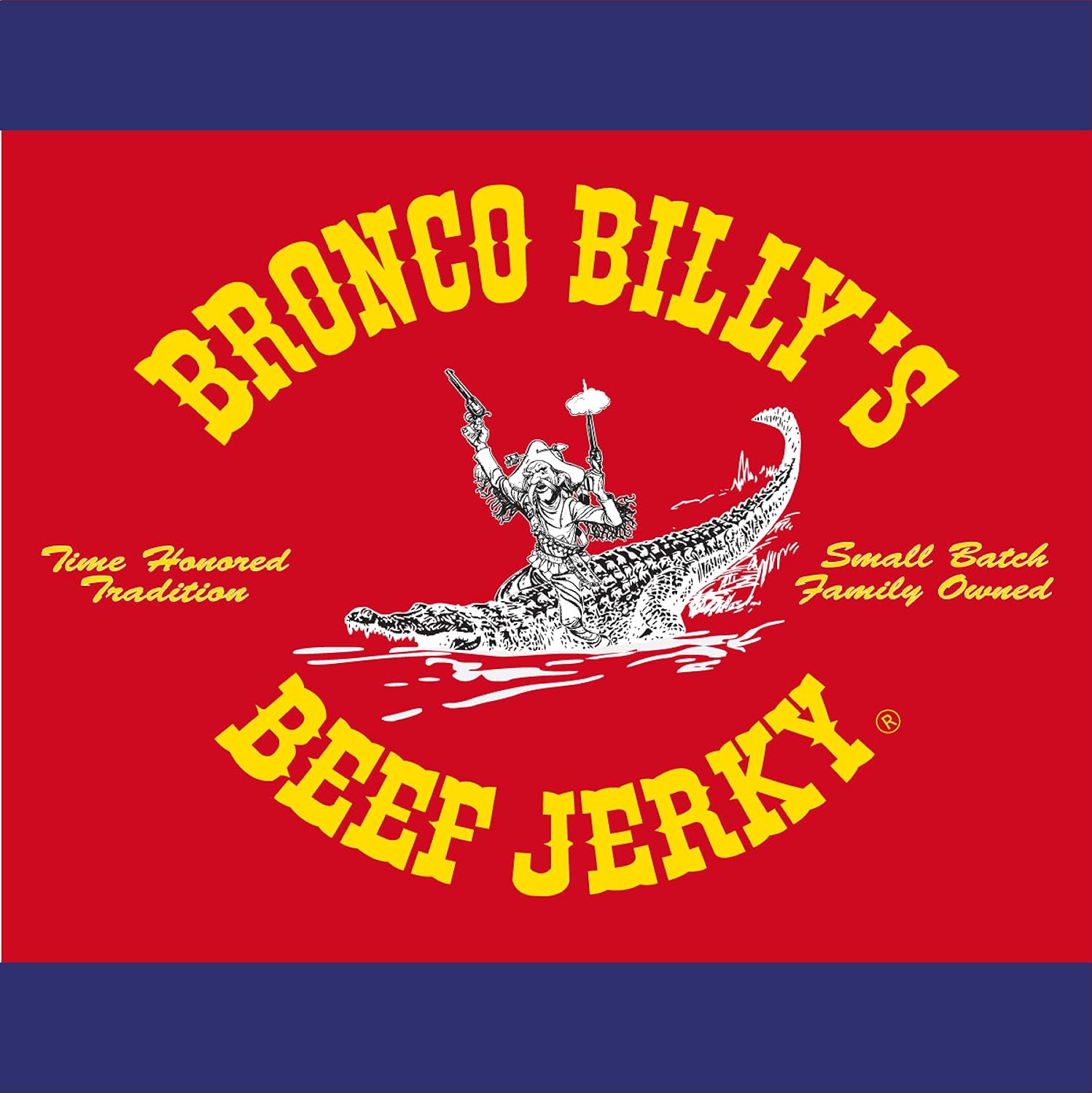 Bronco Billy's Beef Jerky Hickory Smoked Old Country Half Pound Resealable Bag