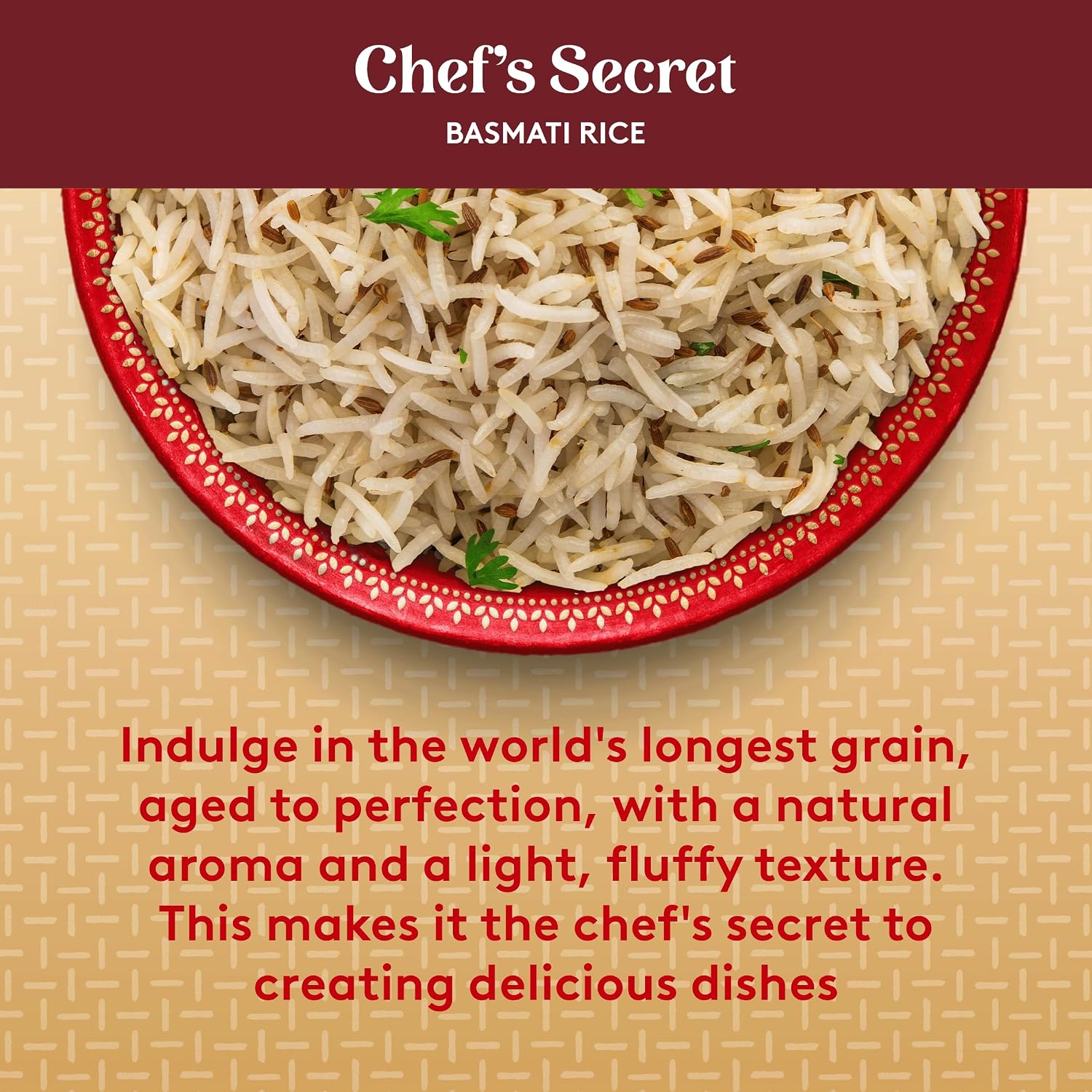 Royal Chef's Secret Basmati White Rice - 10 lb Bag | Premium Extra Long Grain Rice - Perfect for Biryanis, Pilafs, Pulao & Curries - Cook in Microwave or on Stove Top