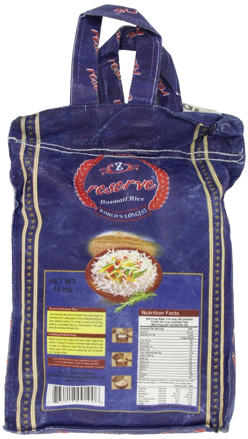 Zafarani Reserve Basmathi Rice 10-Pounds by Zafrani [Foods]