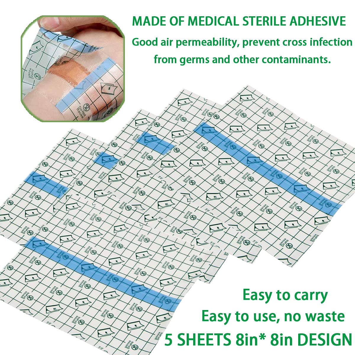 Flatoedu Tattoo Aftercare Bandage Roll 6" x 2 Yard - Waterproof Film