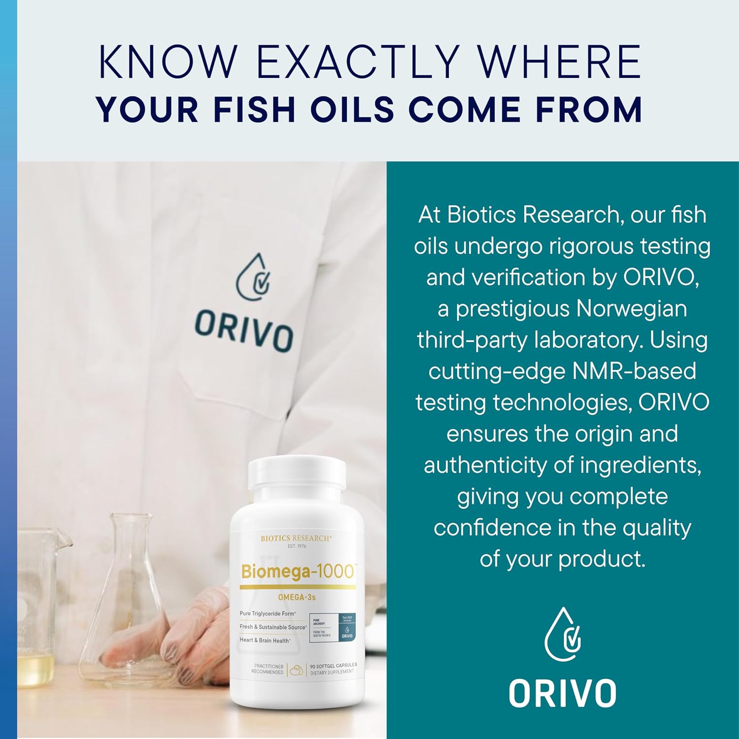 Biotics Research Biomega-1000™ Omega 3 Fish Oil With EPA 529mg / DHA 353mg– Omega-3 Fatty Acids 1000 mg- Highly Concentrated Fish Oil 90 Days
