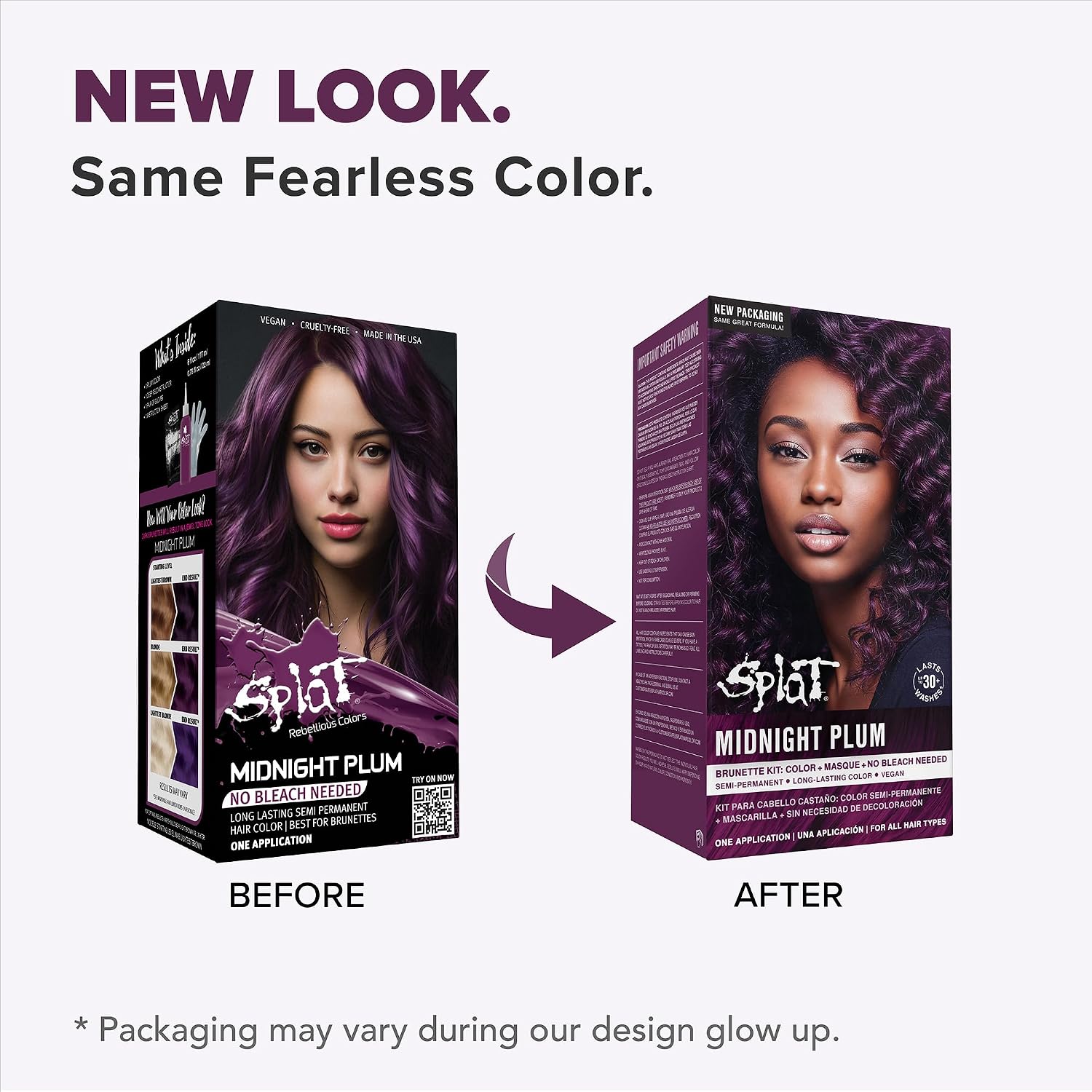 Splat Midnight Magenta Semi Permanent Hair Dye Kit, 1 Application