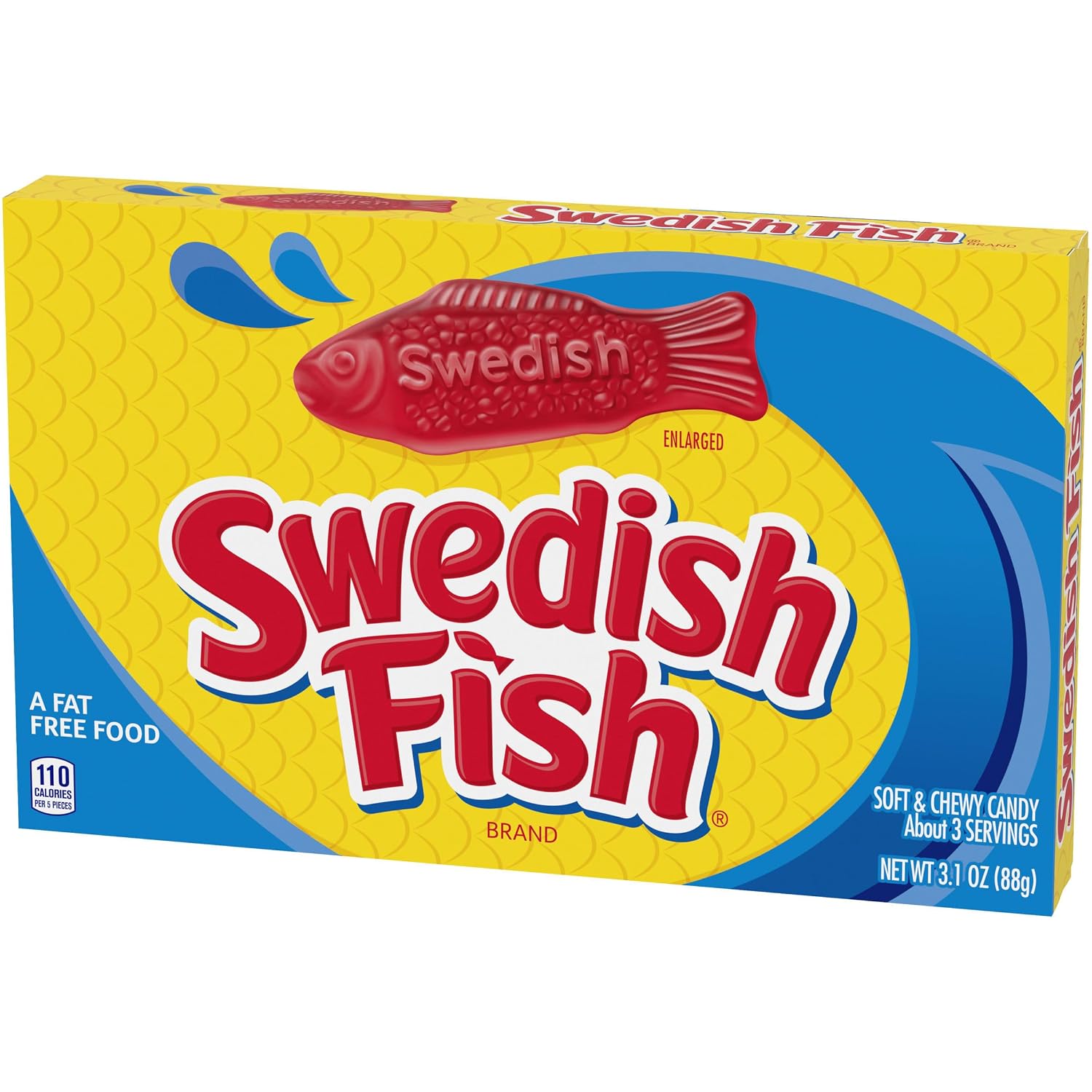 SWEDISH FISH Soft & Chewy Gummy Candy, Bulk Candy, 12-3.1 oz Boxes