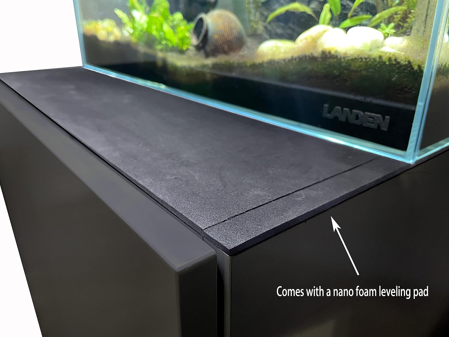 LANDEN Wooden Aquarium Stand & Cabinet, 20 Gallon Fish Tank, 17.7x17.7in