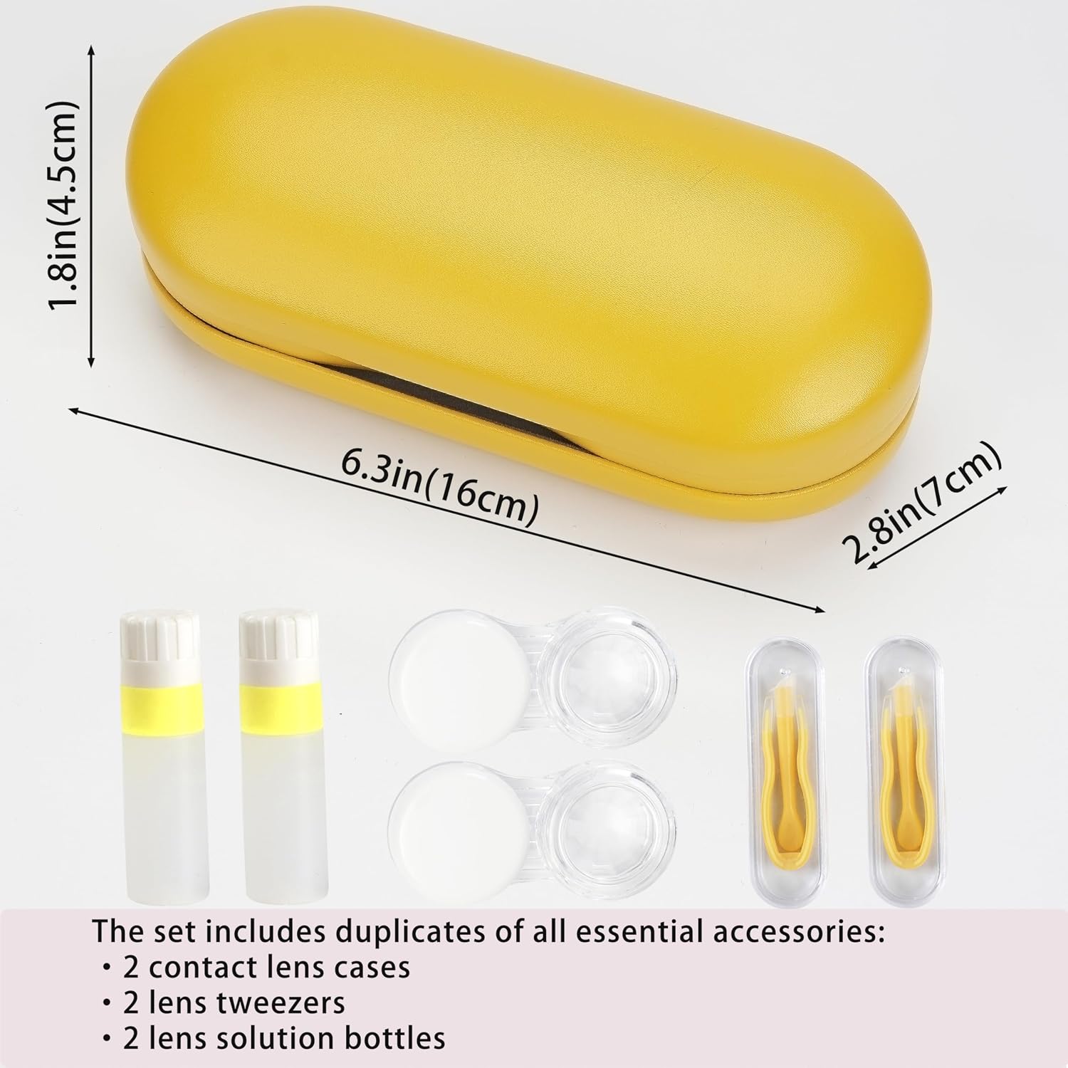 Lasiyanor Contact Lens Travel Kit with Cleaner Washer