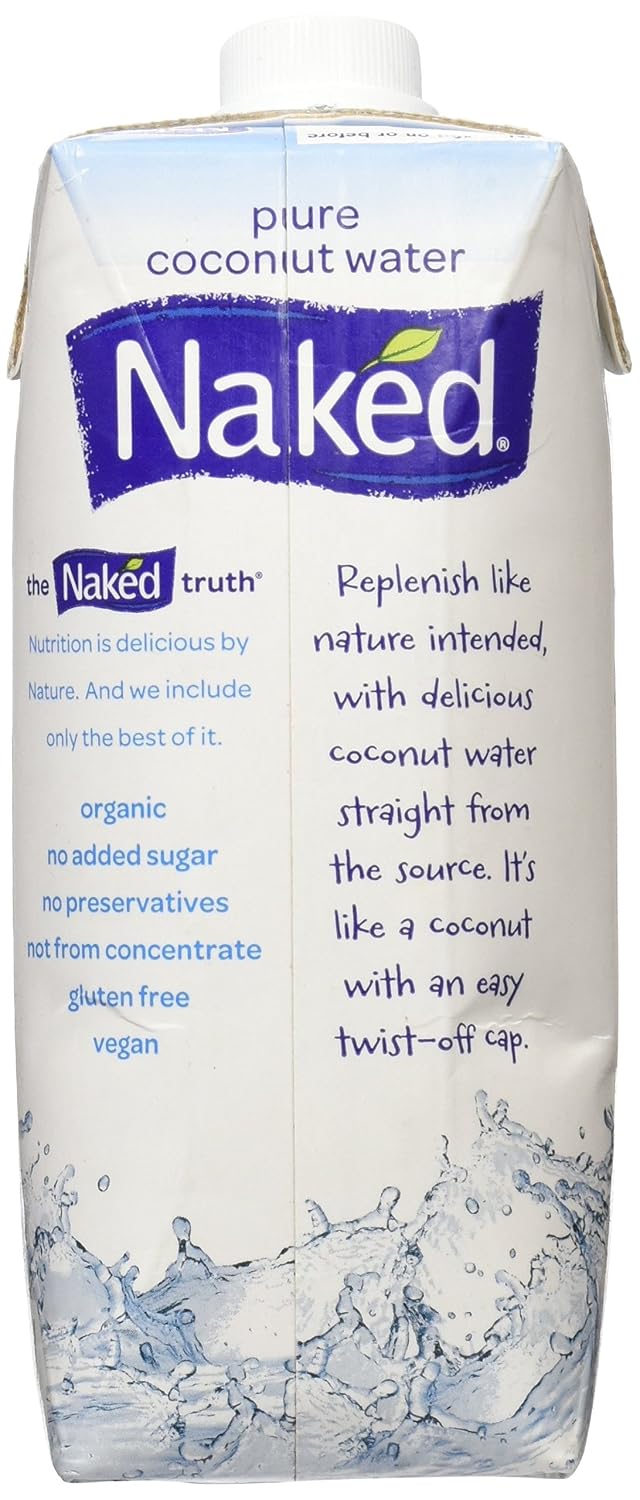 NAKED JUICE 100% Pure Organic Coconut Water, 16.9 Oz