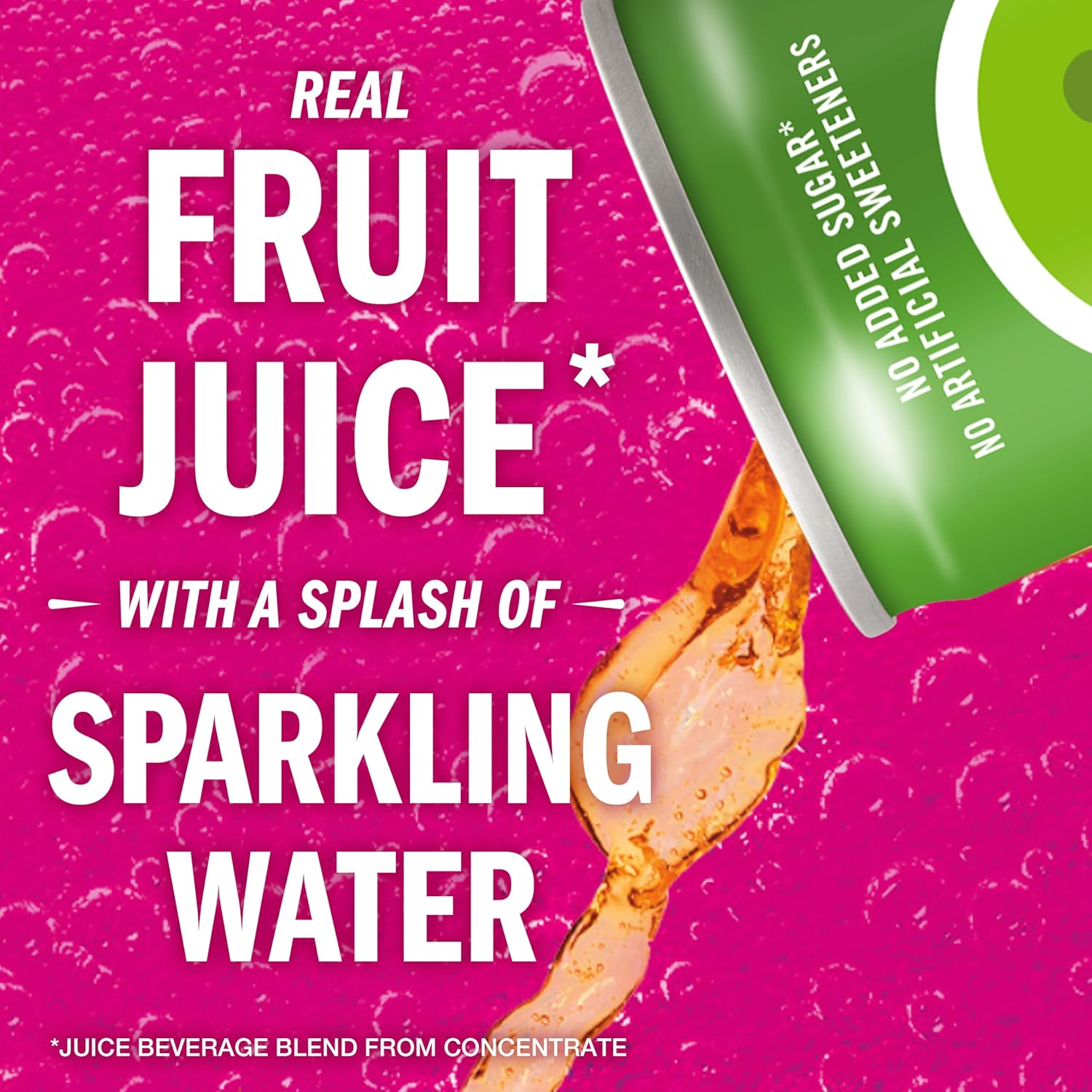 IZZE Sparkling Water Juice Beverage Blend, Pineapple, No Sugar Added, 8.4 FL OZ, 24 Cans