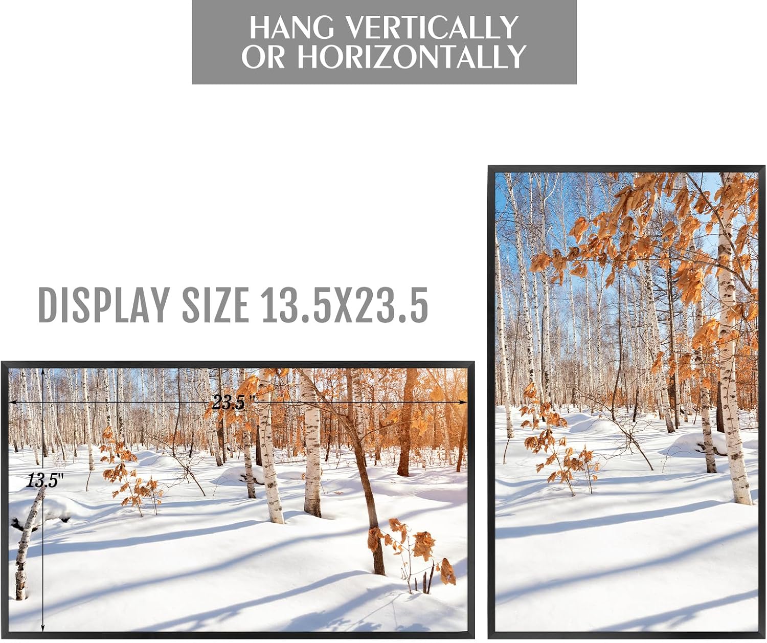 Golden State Art 3 Pack 12x12 Black Aluminum Frames, Real Glass Fronts