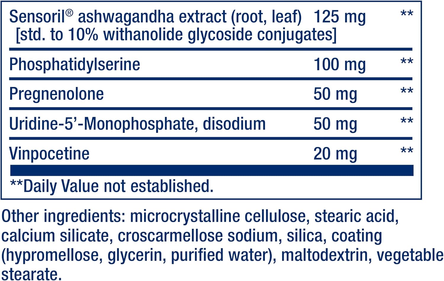 Life Extension Cognitex® Elite Pregnenolone, sage, Blueberry, ashwagandha, phosphatidylserine, Advanced Formula, Attention, Focus, Memory