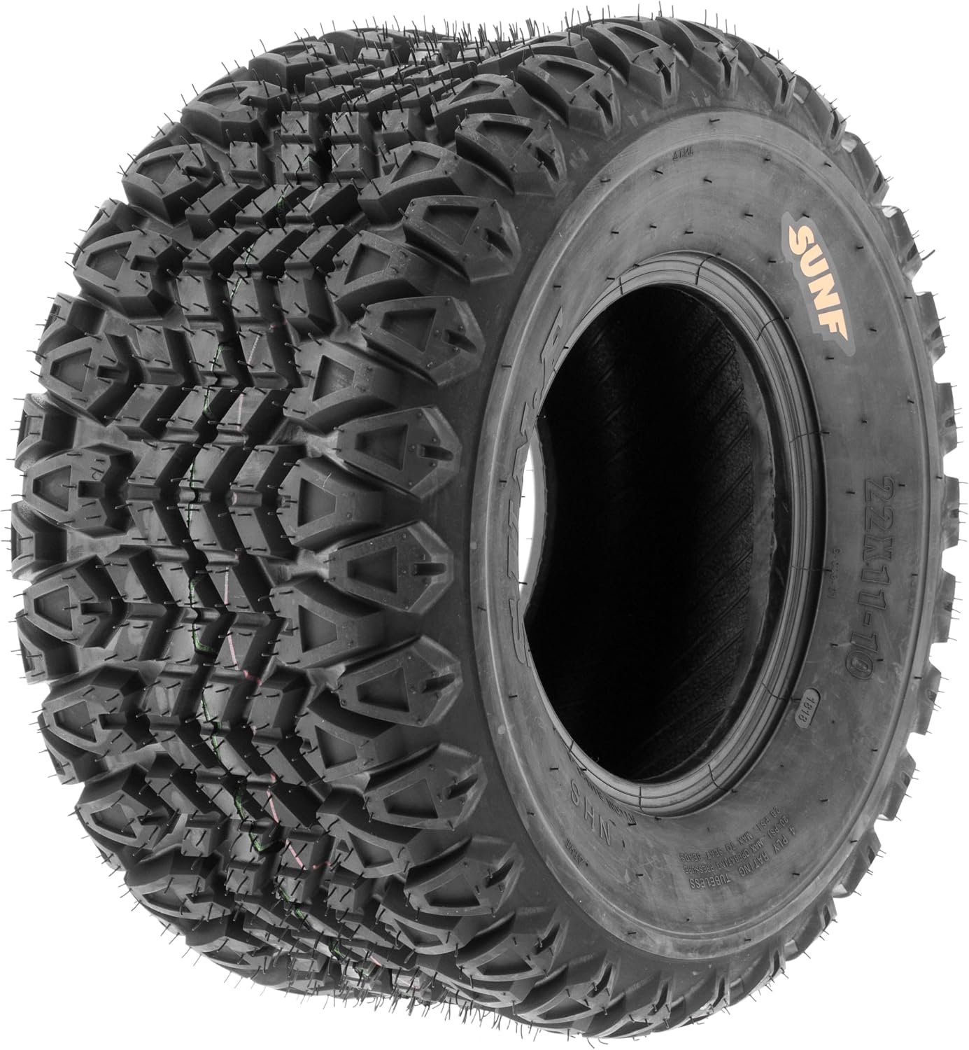 SunF 22x11-10 22x11x10 Golf Cart Lawn Mower Quad 4 Ply ATV UTV Tires G003 [ Rim(s) NOT included ]