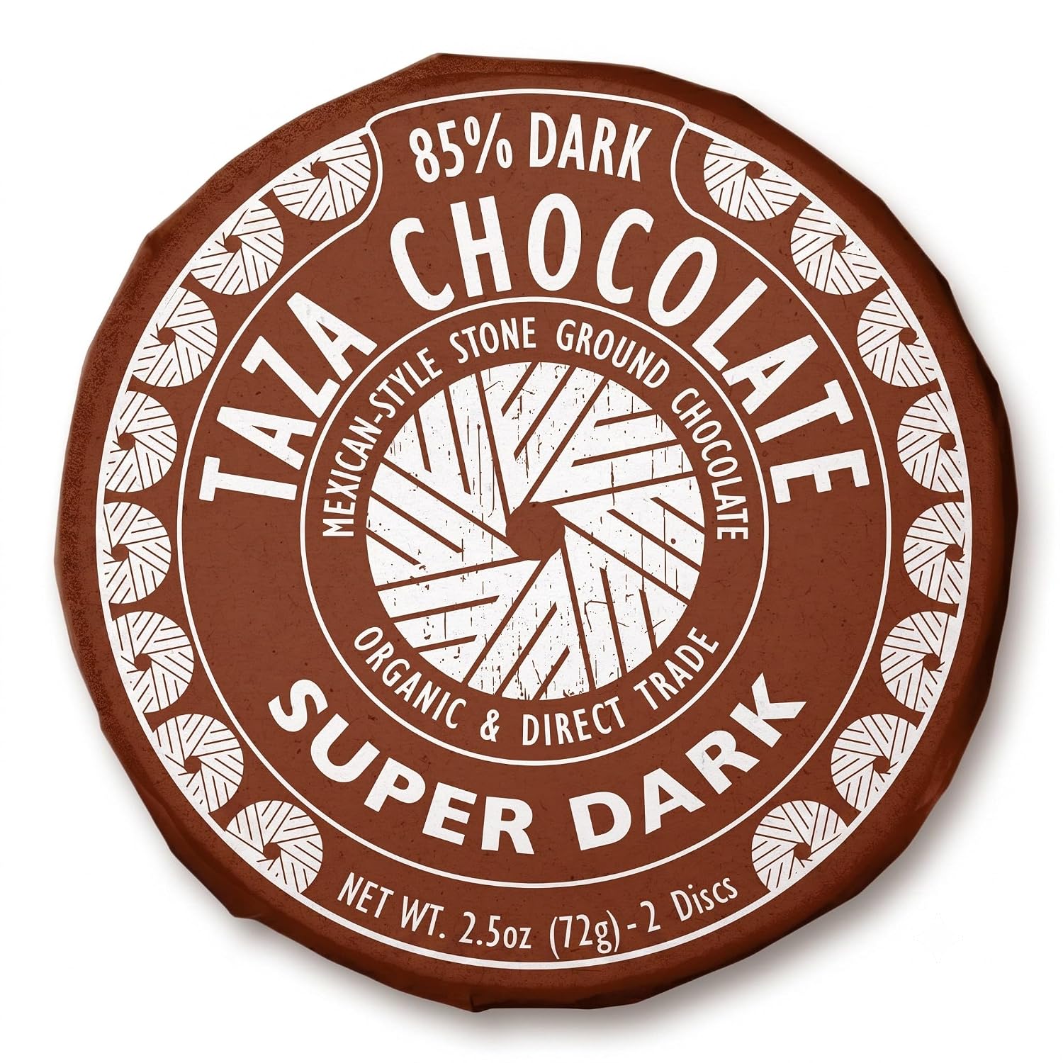 Taza Chocolate Organic Mexicano Disc Stone Ground, Variety Pack, 1.35 Ounce (8 Count), Vegan | Vegan, Dairy Free, Gluten Free, Organic Stone Ground Dark Chocolate Disc, 1.35 Ounce